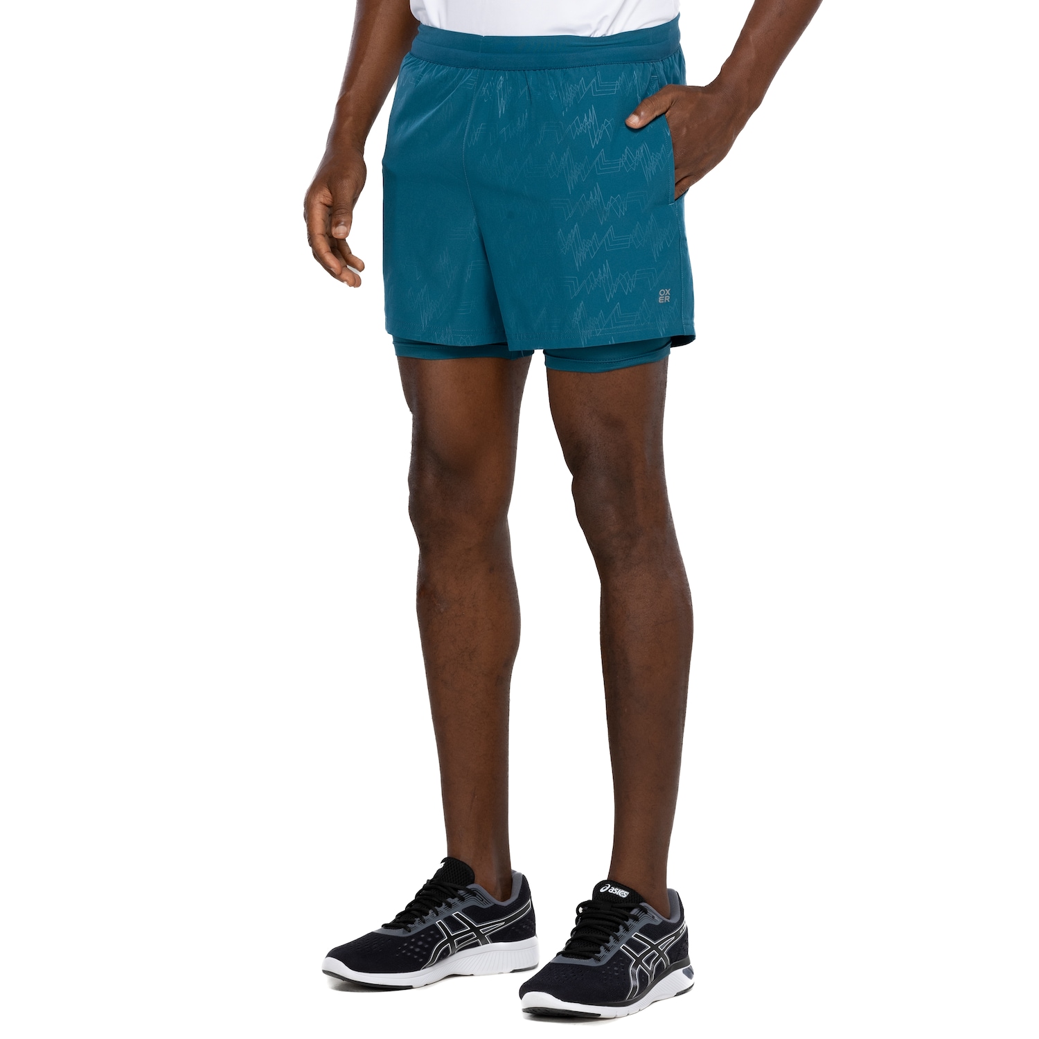 Bermuda Masculina Oxer 2 em 1 Frequência - Foto 2