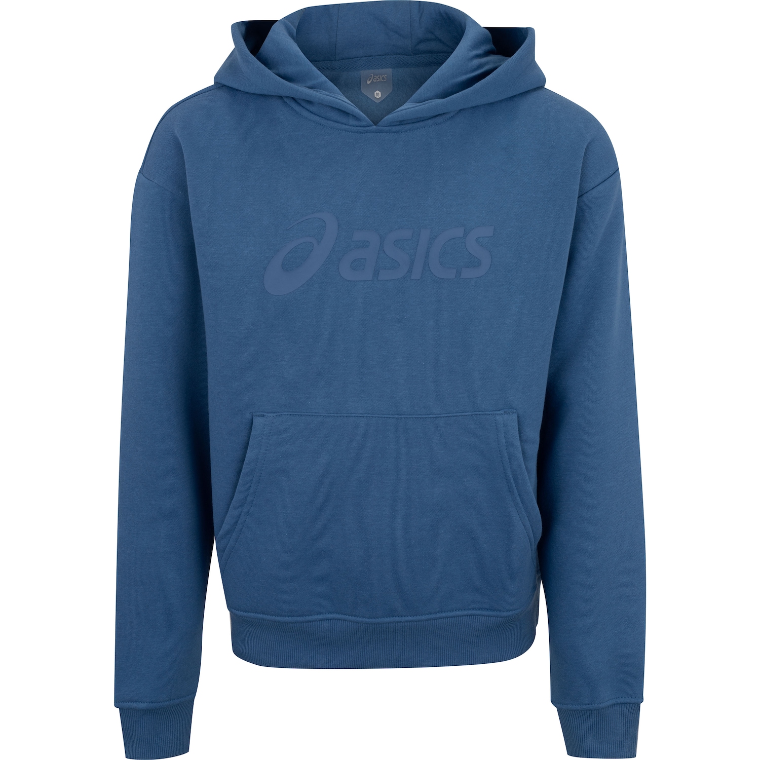 Blusa de Moletom Infantil ASICS com Capuz Canguru - Foto 1