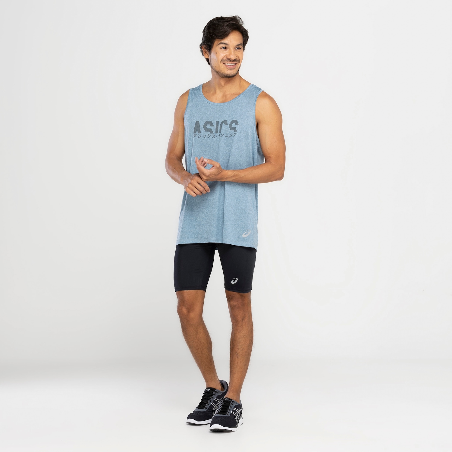 Bermuda Masculina ASICS Compressão Power Refletivo B7 - Foto 5