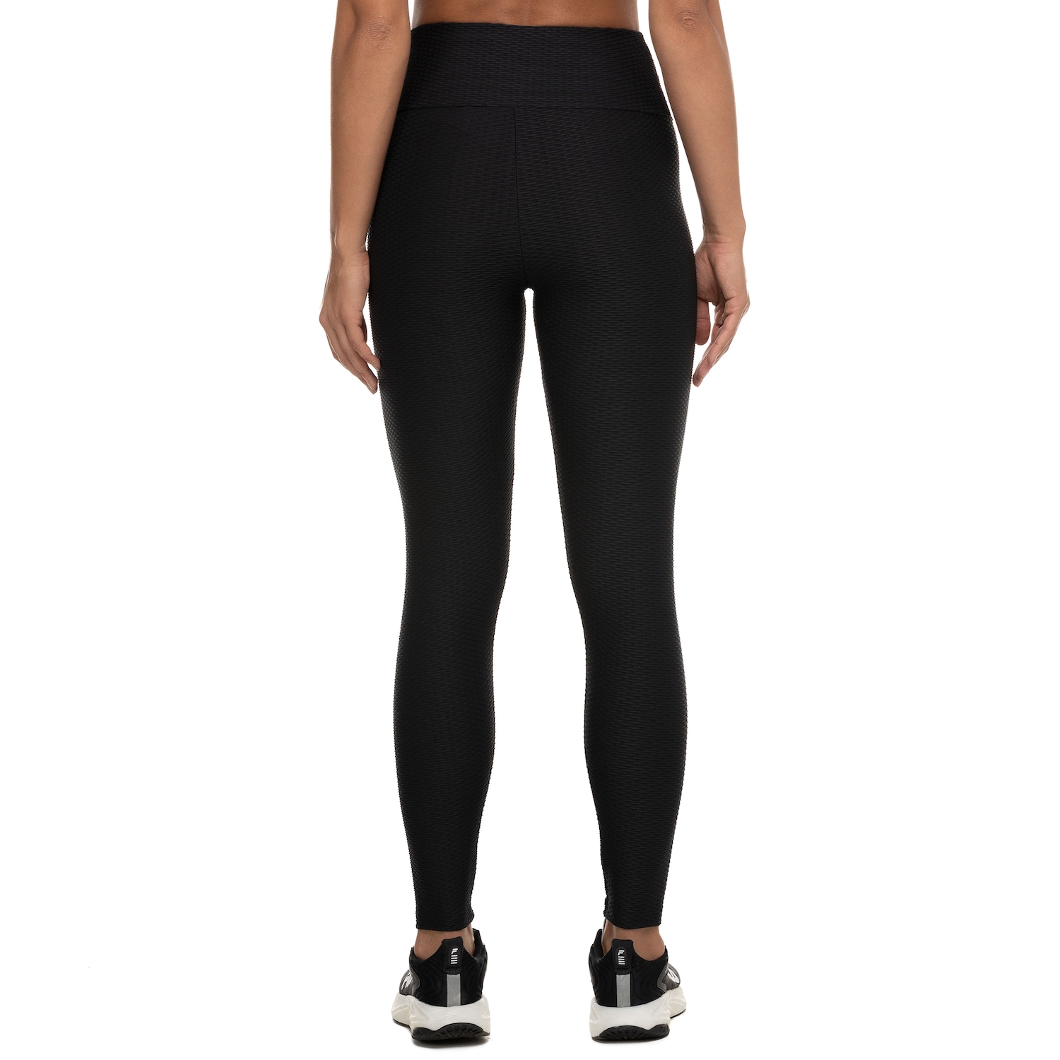 Calça Legging Oxer Feminina Textura Baixa Compressão Cós Médio New - Foto 3