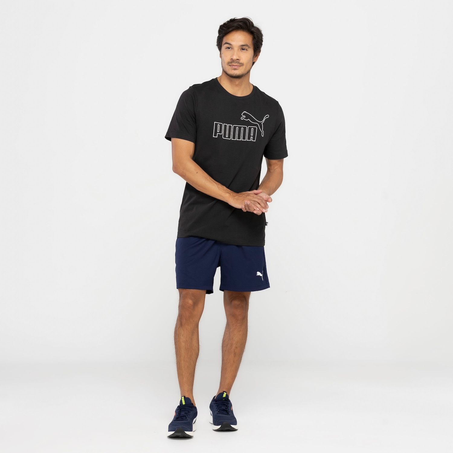 Camiseta Masculina Puma Manga Curta Ess Elevated Tee - Foto 5