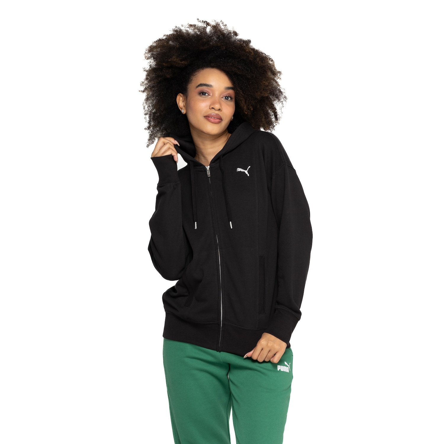 Jaqueta Feminina Puma com Capuz Her Full - Foto 2