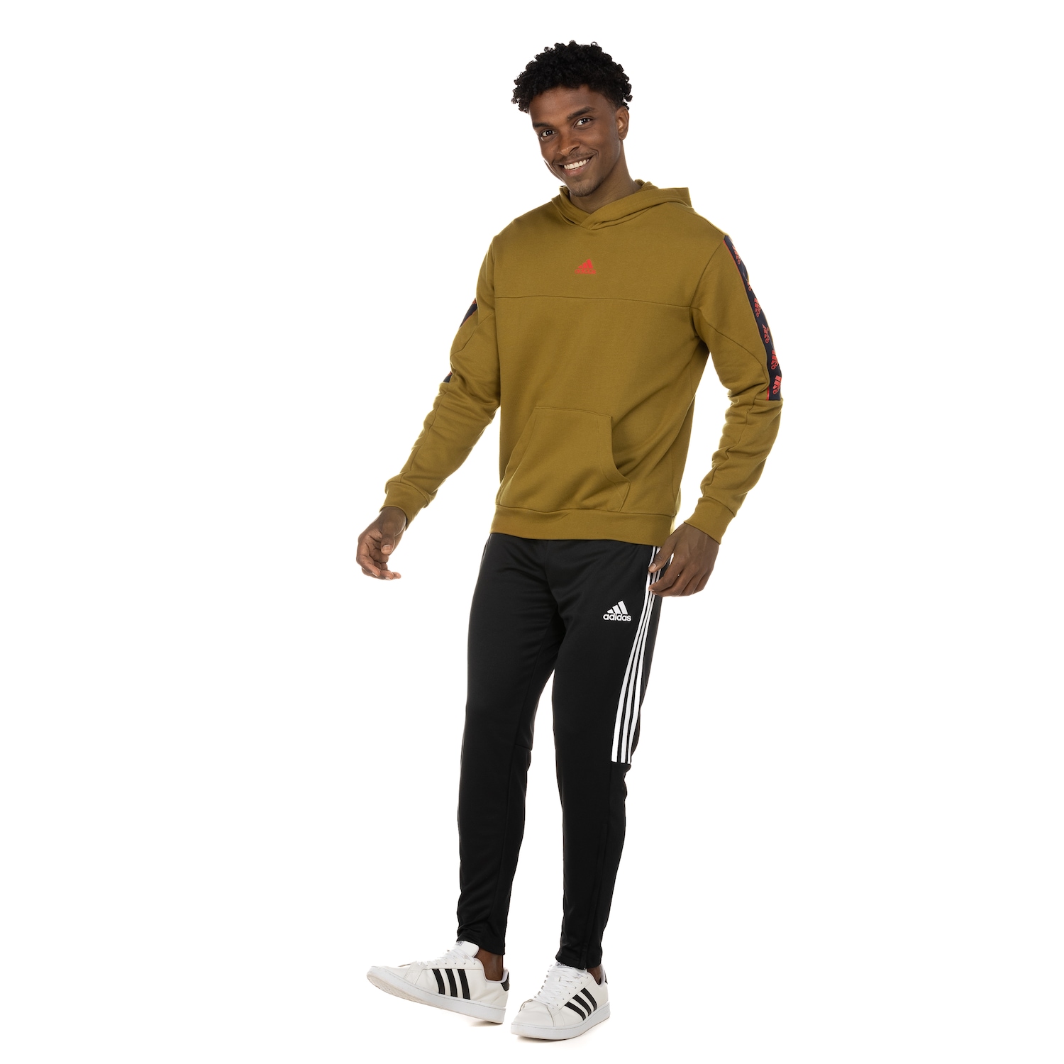 Blusão Masculino adidas com Capuz Love Brand - Foto 4