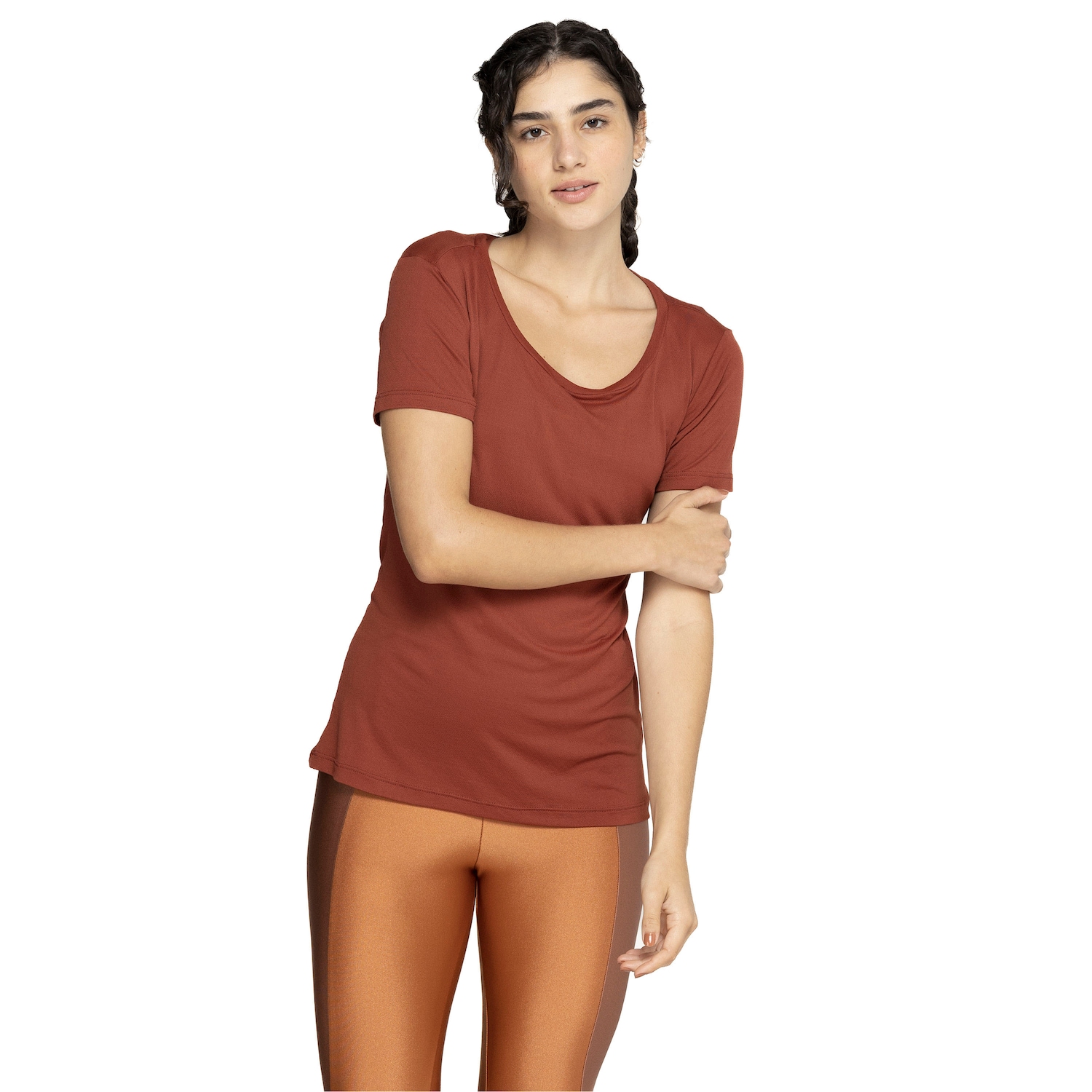 Camiseta Feminina Lauf Manga Curta Basic Color - Foto 1