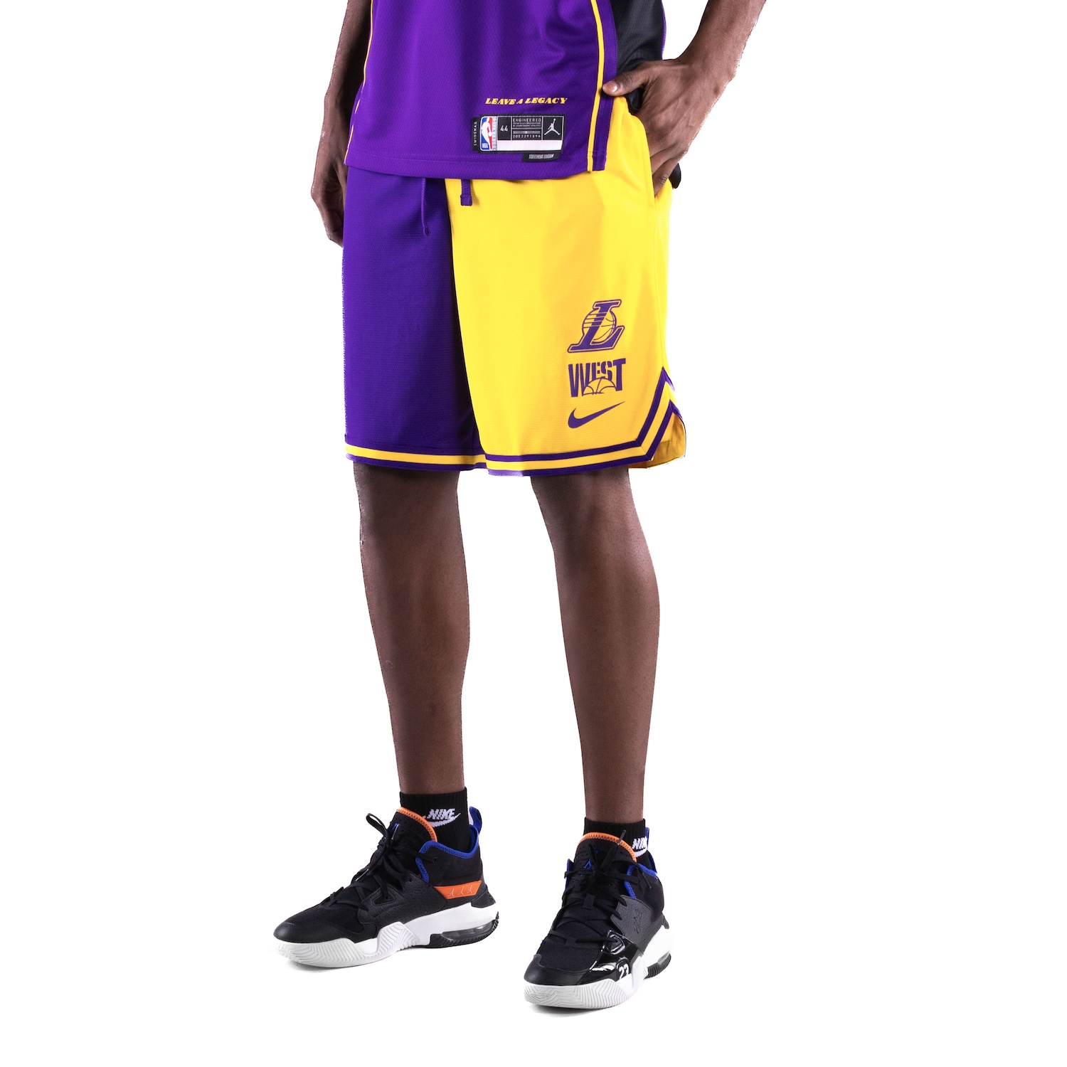 Bermuda Los Angeles Lakers Nike Dri-FIT DNA Court Style GX - Foto 2