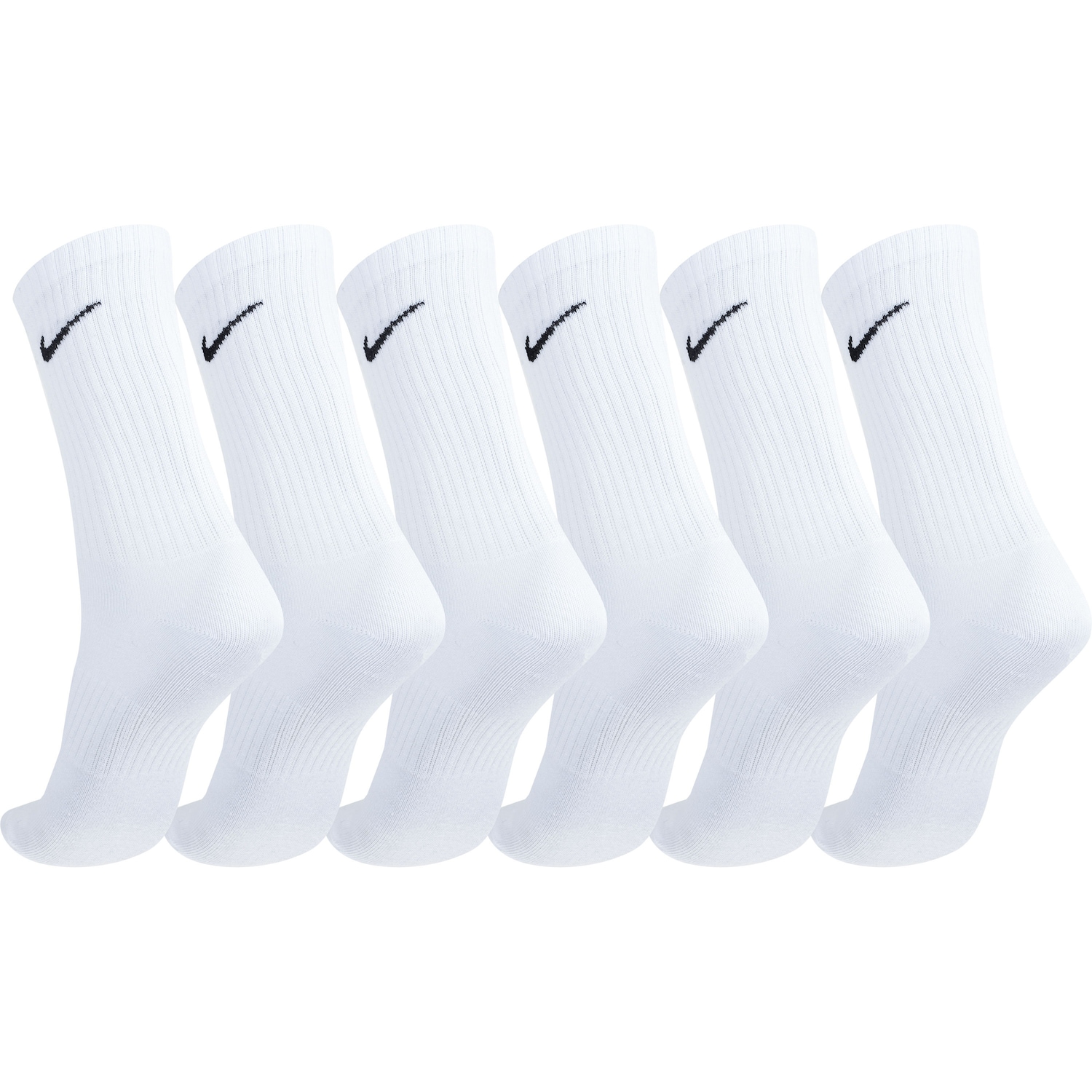 Kit de Meias Cano Alto Nike Everyday Lightweight Crew com 3 Pares - Adulto - Foto 2
