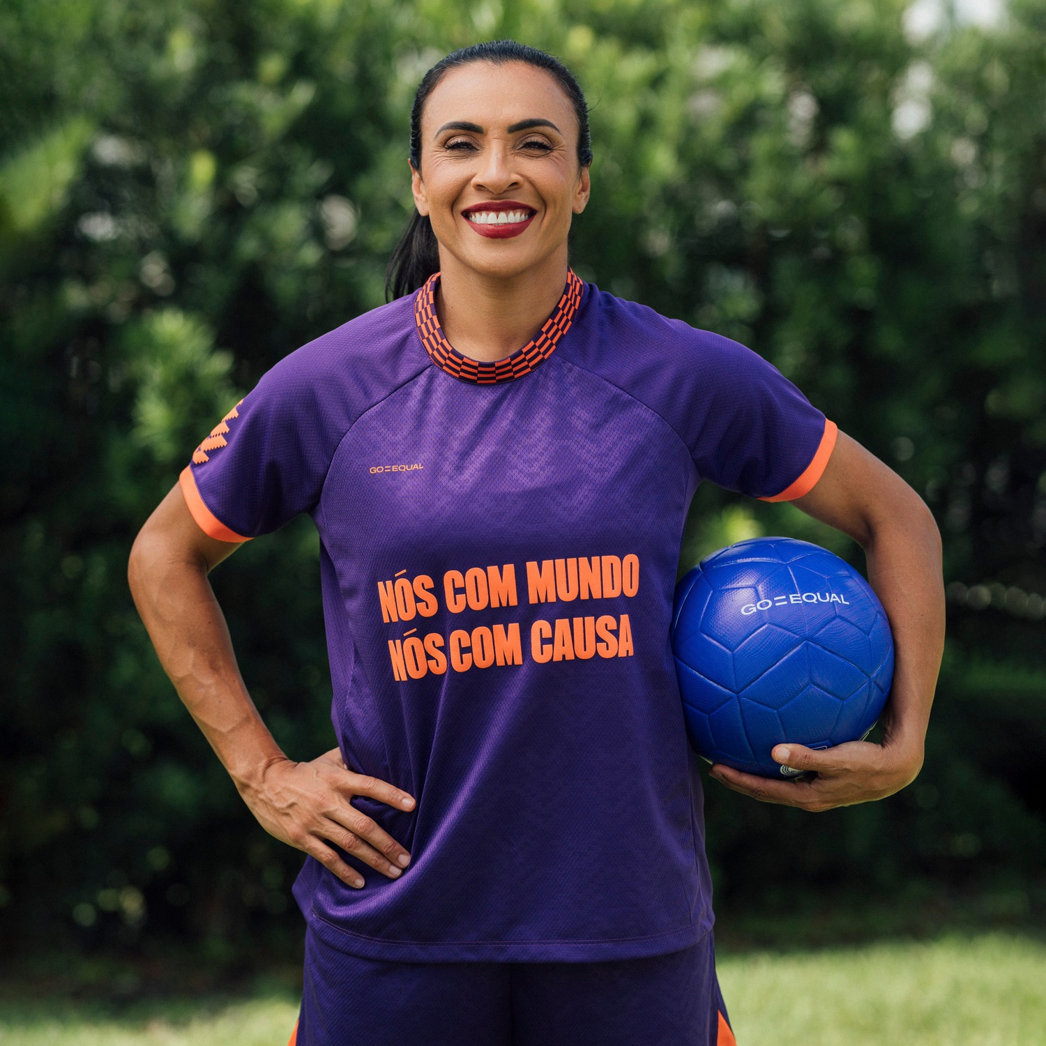 Camiseta Feminina Go Equal Manga Curta Treino Estampa - Foto 4