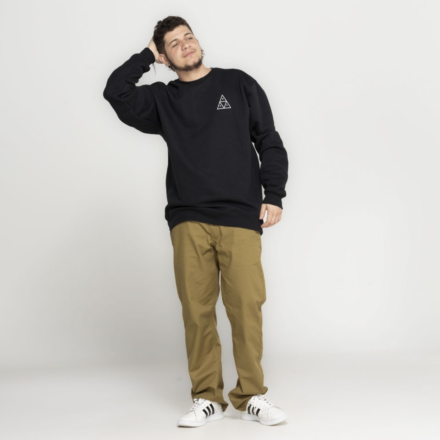 Blusa de Moletom Huf Careca Essentials TT Crew - Foto 1