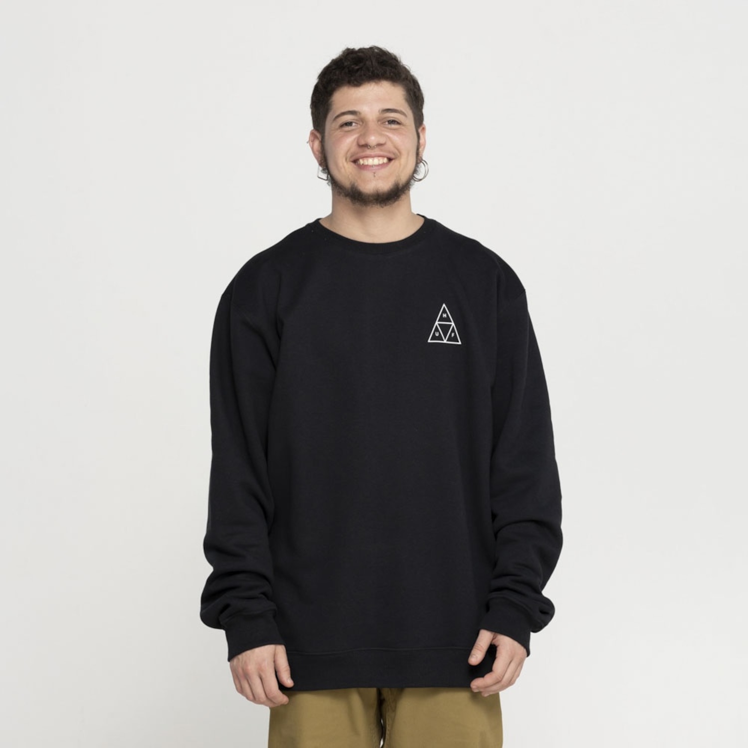 Blusa de Moletom Huf Careca Essentials TT Crew - Foto 2