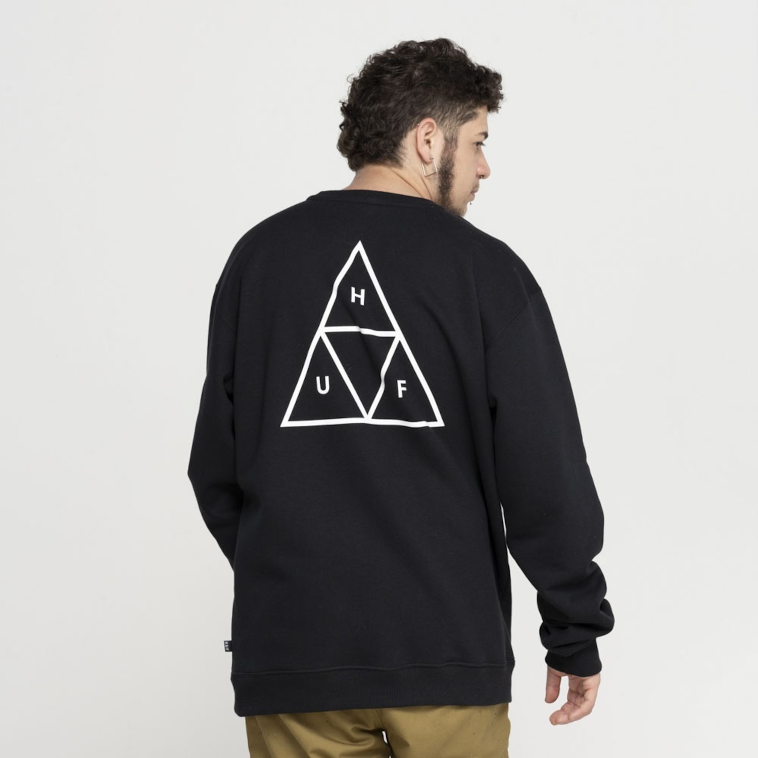 Blusa de Moletom Huf Careca Essentials TT Crew - Foto 4