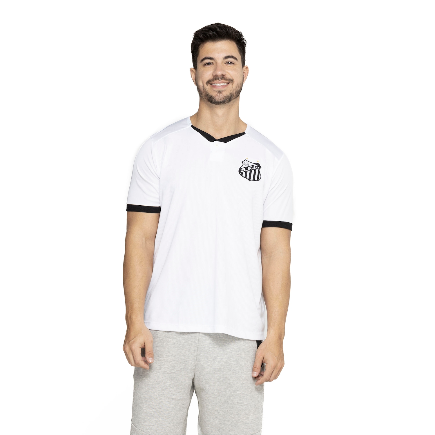 Camisa Polo do Santos Braziline Masculina Enginges - Foto 2