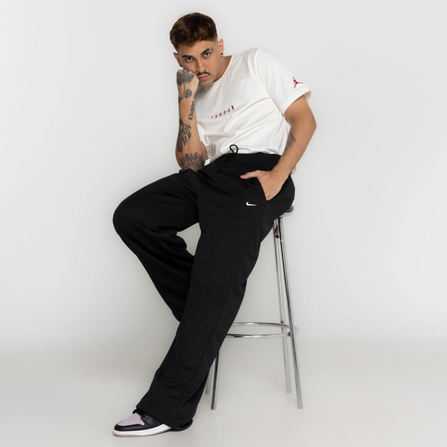 Calça Wide Leg Nike Sportswear Essential HR - Foto 1