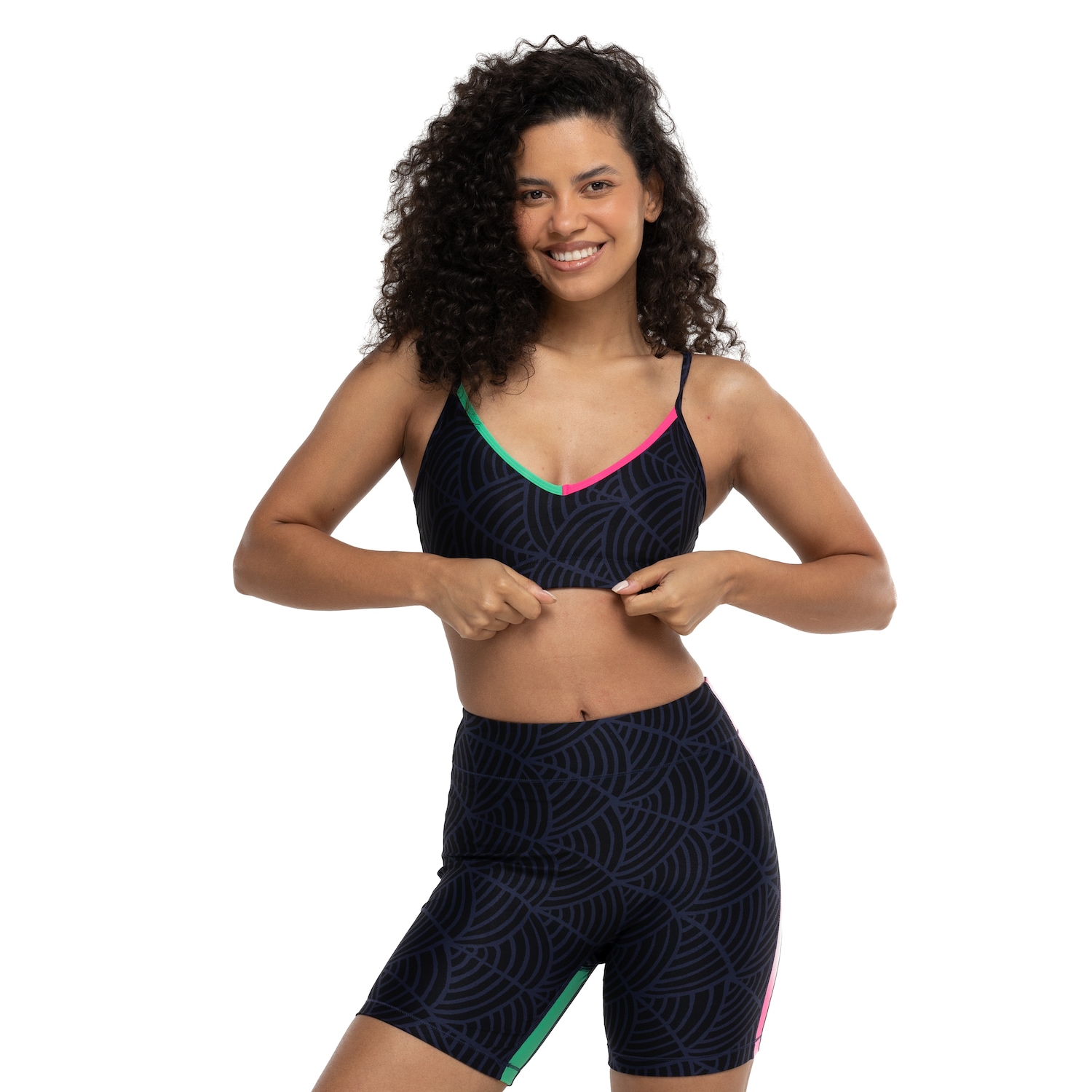 Top Fitness com Bojo Puma Baixa Sustentação Lemlem Low Impact BRA - Adulto - Foto 2