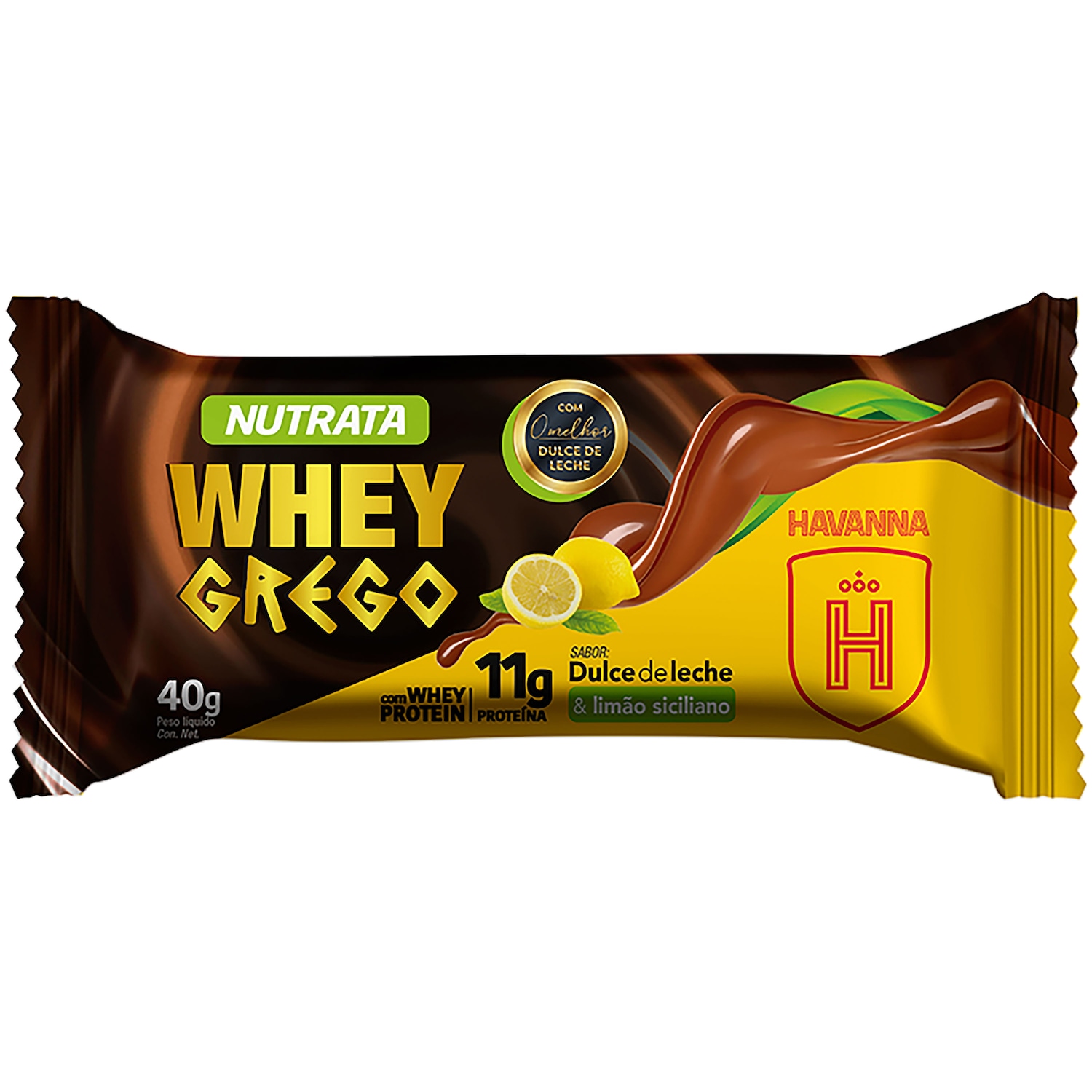 Whey Grego Nutrata Doce de Leite Havanna com Limão Siciliano - 40g - Foto 1