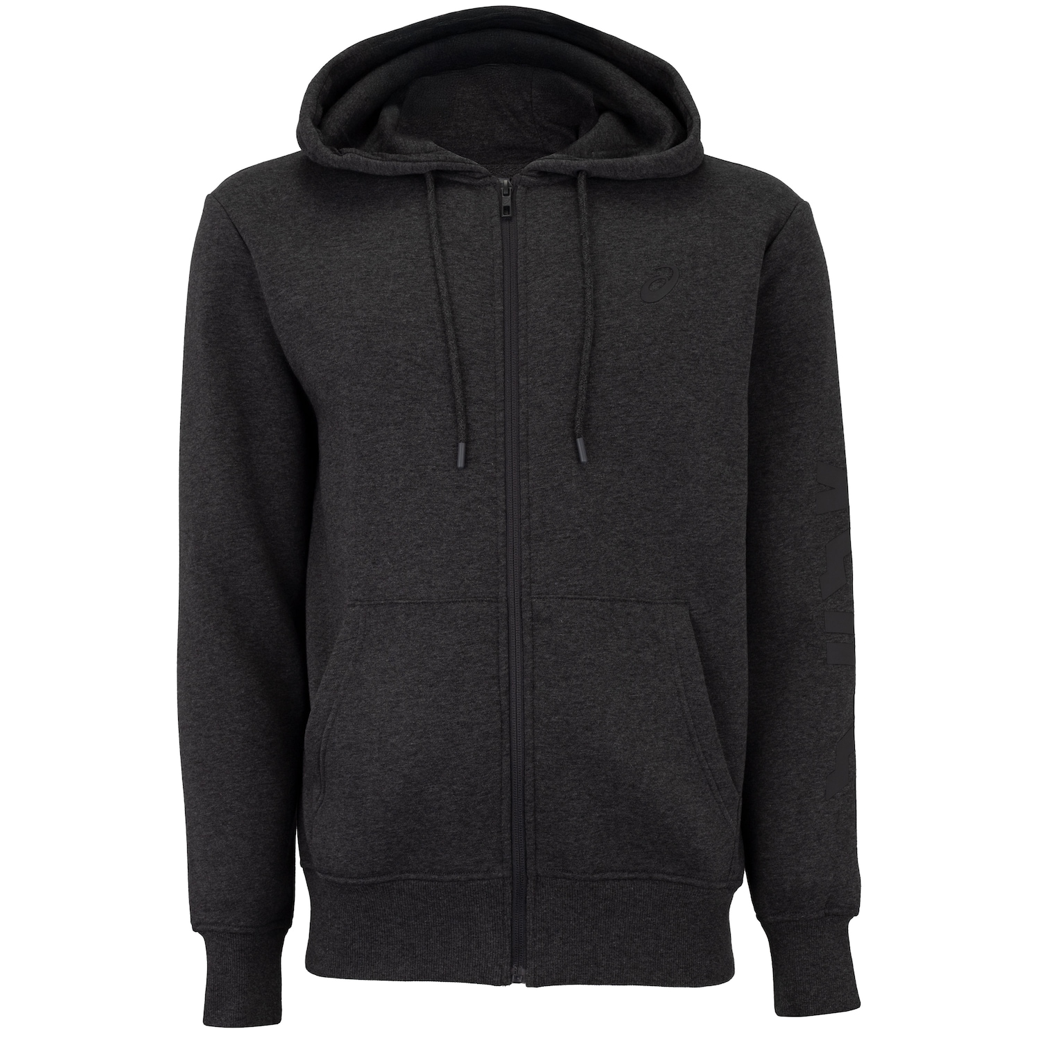 Jaqueta Masculina ASICS com Capuz Moletom Canguru com Fleece - Foto 1