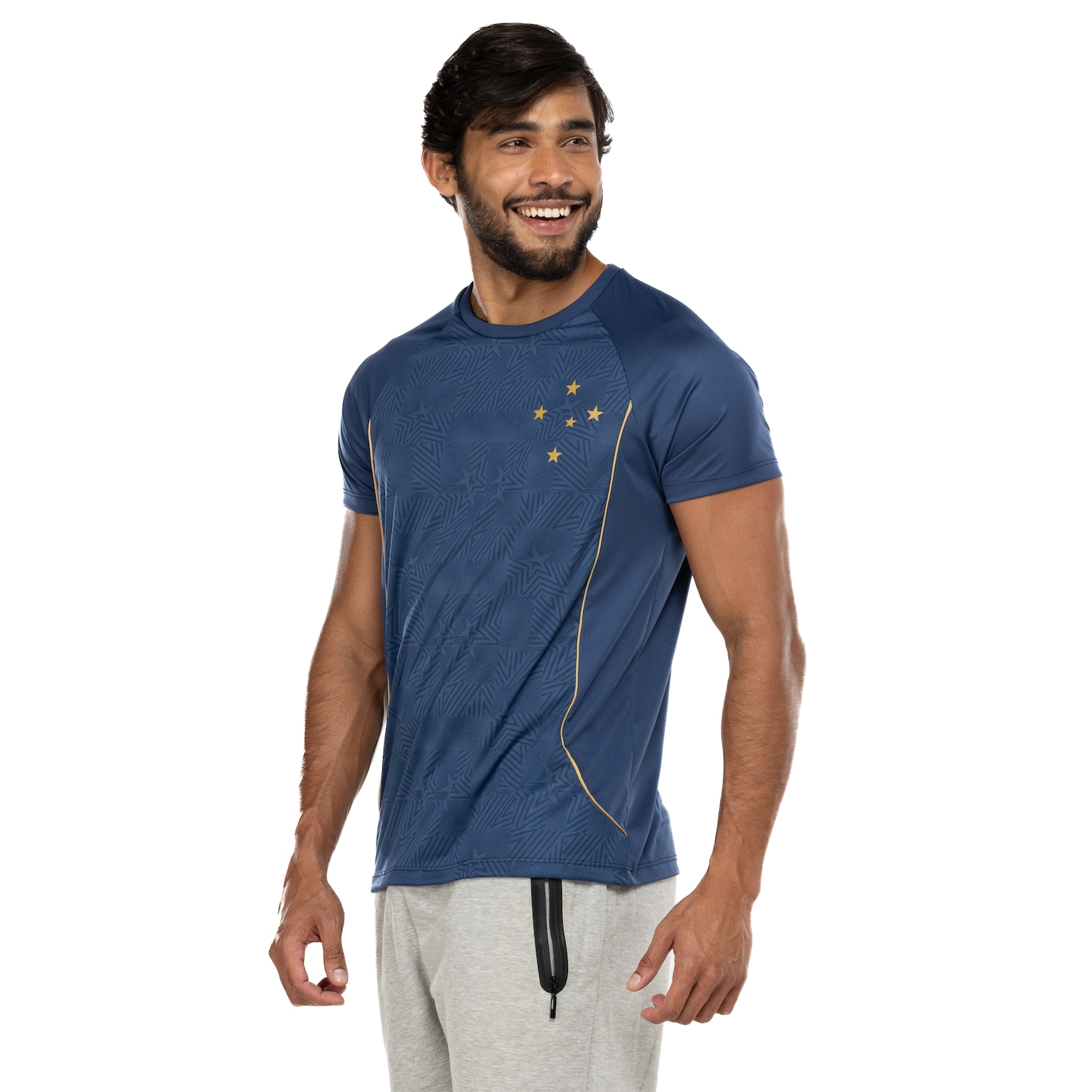 Camiseta do Cruzeiro Masculina Braziline Affix - Foto 2