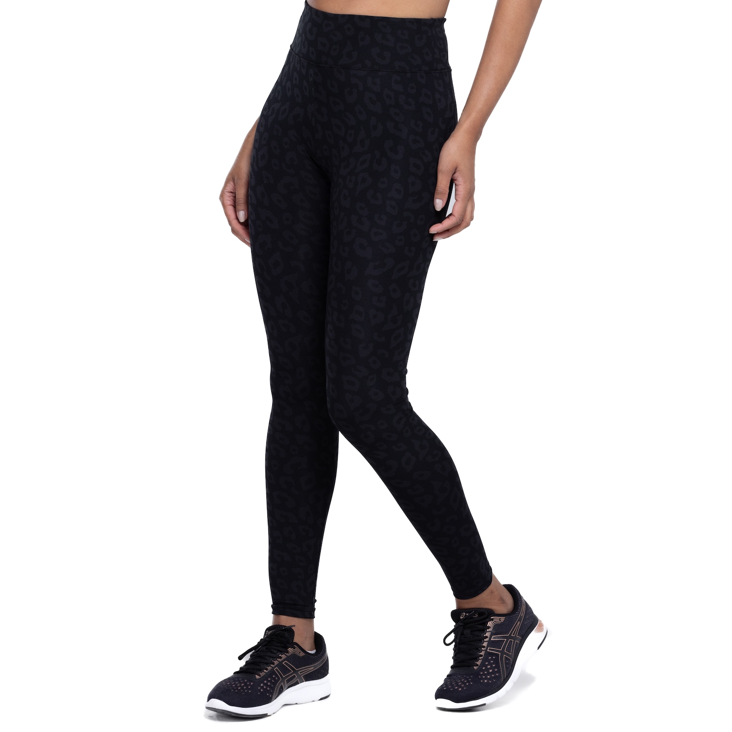 Calça Legging Feminina Oxer Campeão Print Cós Baixo Baixa Compressão - Foto 1