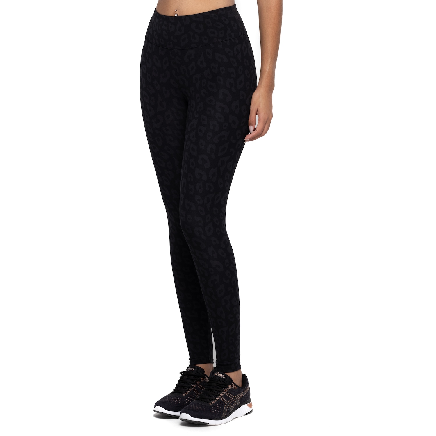 Calça Legging Feminina Oxer Campeão Print Cós Baixo Baixa Compressão - Foto 2
