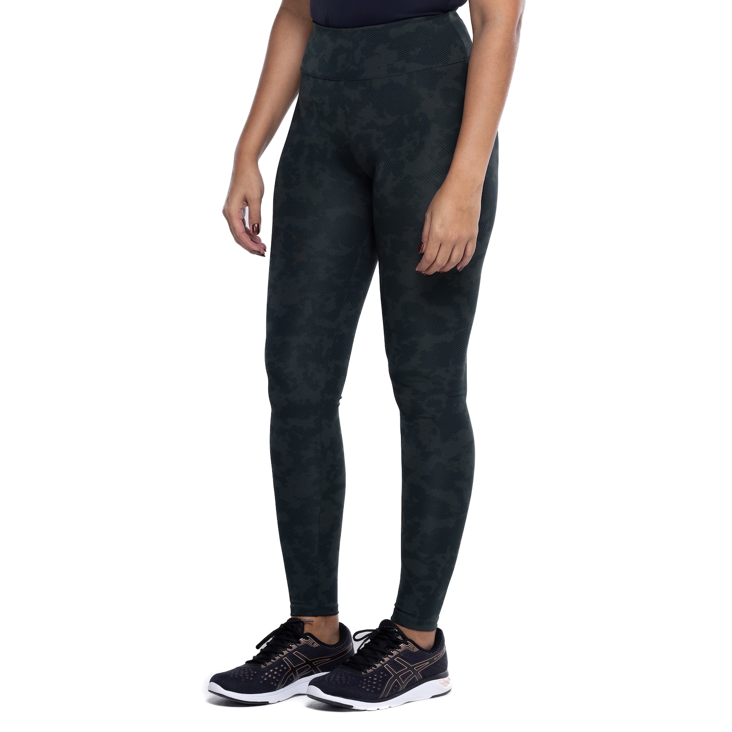 Calça Legging Feminina Oxer Campeão Print Cós Baixo Baixa Compressão - Foto 2