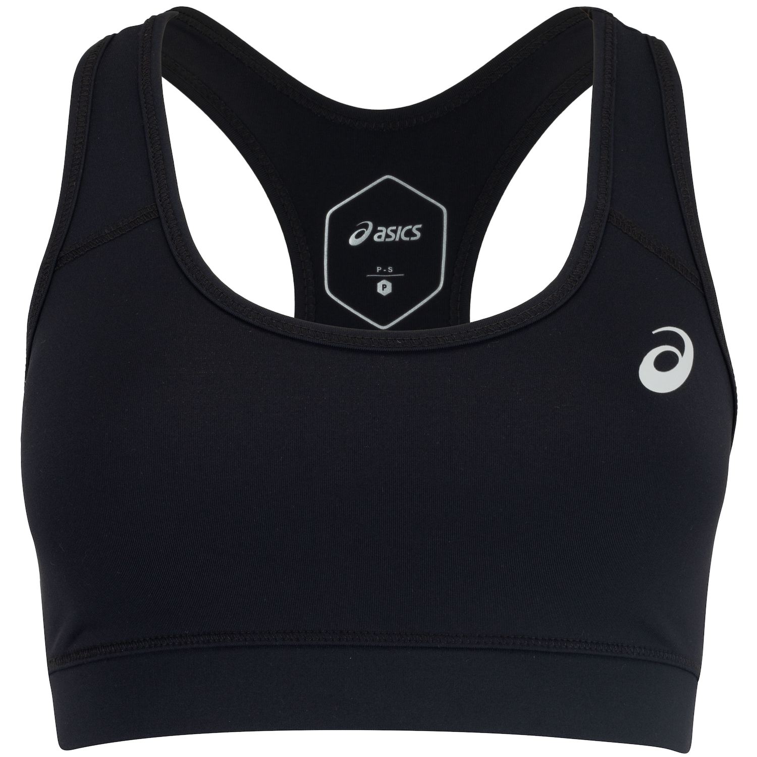 Top Fitness com Bojo Removível ASICS Basic Logo Média Sustentação Adulto - Foto 1