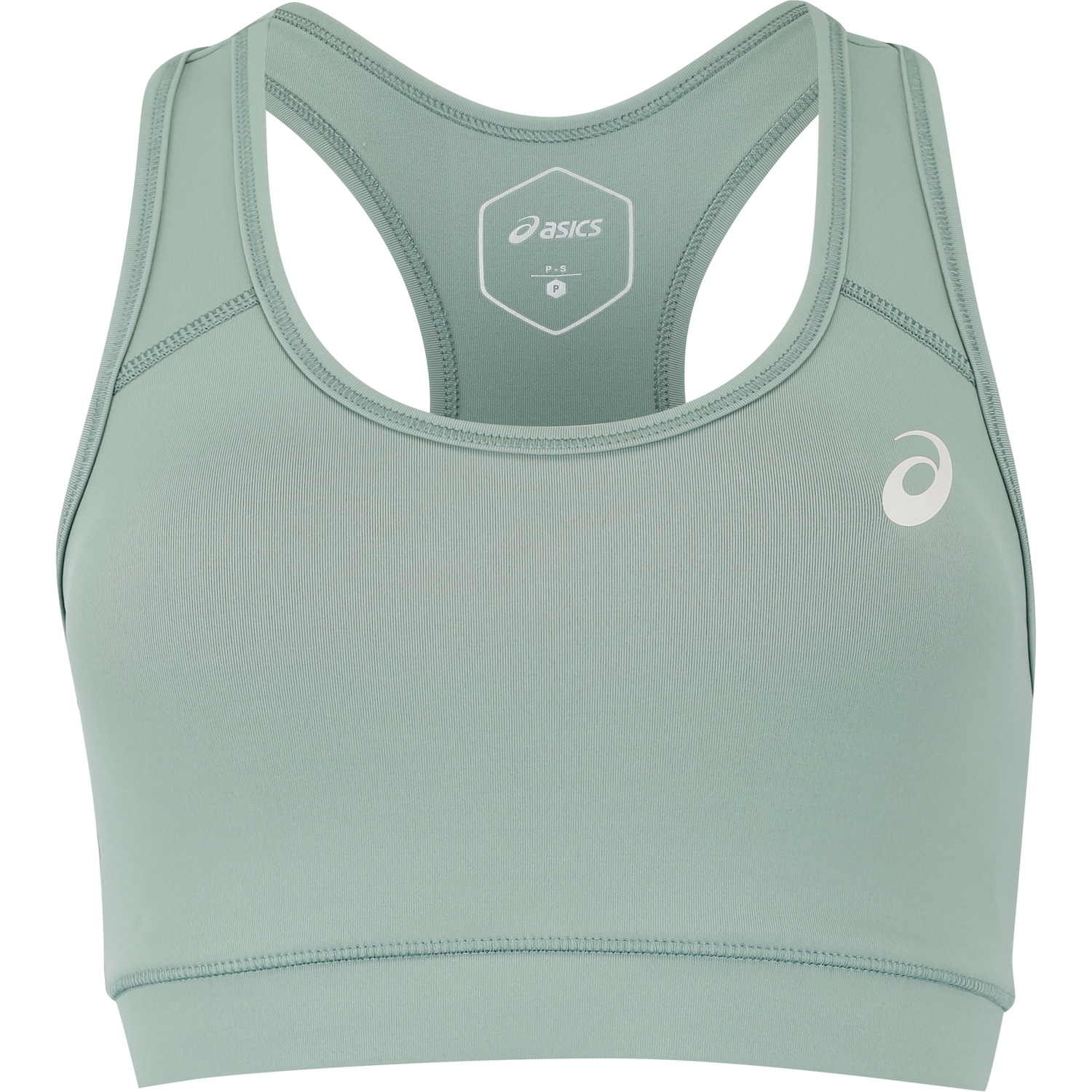 Top Fitness com Bojo Removível ASICS Basic Logo Média Sustentação Adulto - Foto 1