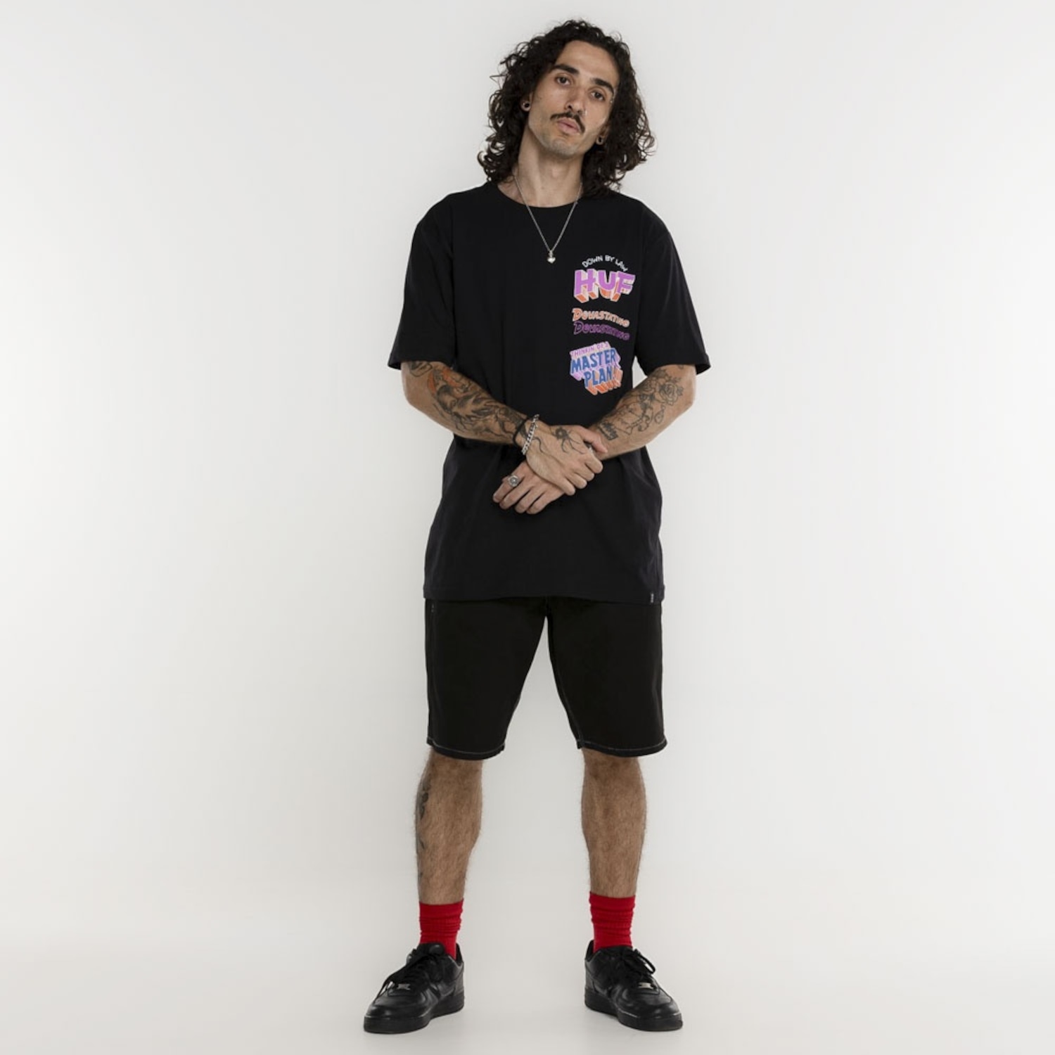 Camiseta HUF Manga Curta Master Plan SS - Foto 1