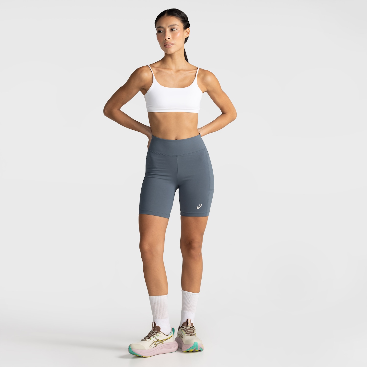 Bermuda Baixa Compressão Feminino ASICS Cós Baixo - Foto 3