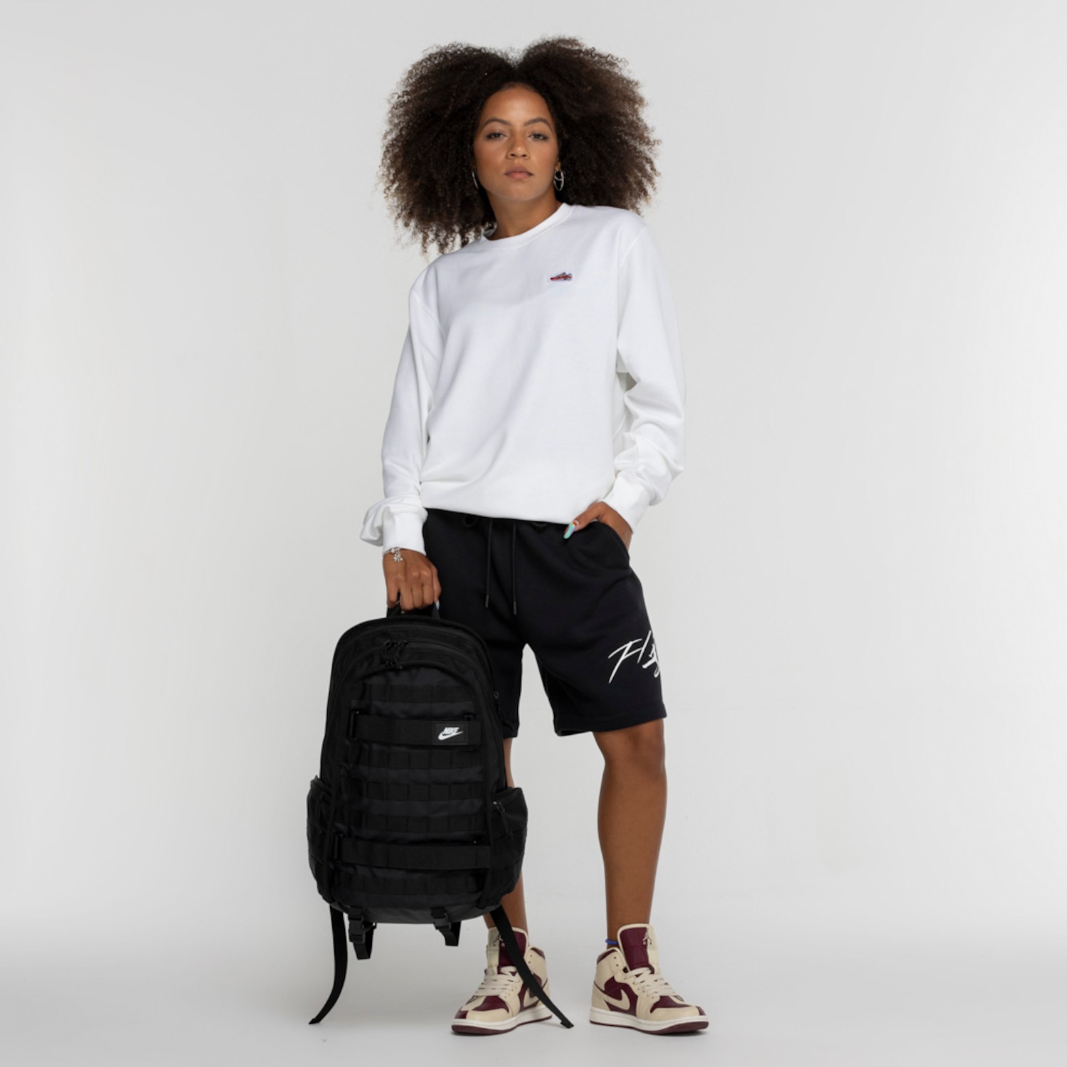 Blusão Nike Sportswear Crew FT Xam1 - Foto 1