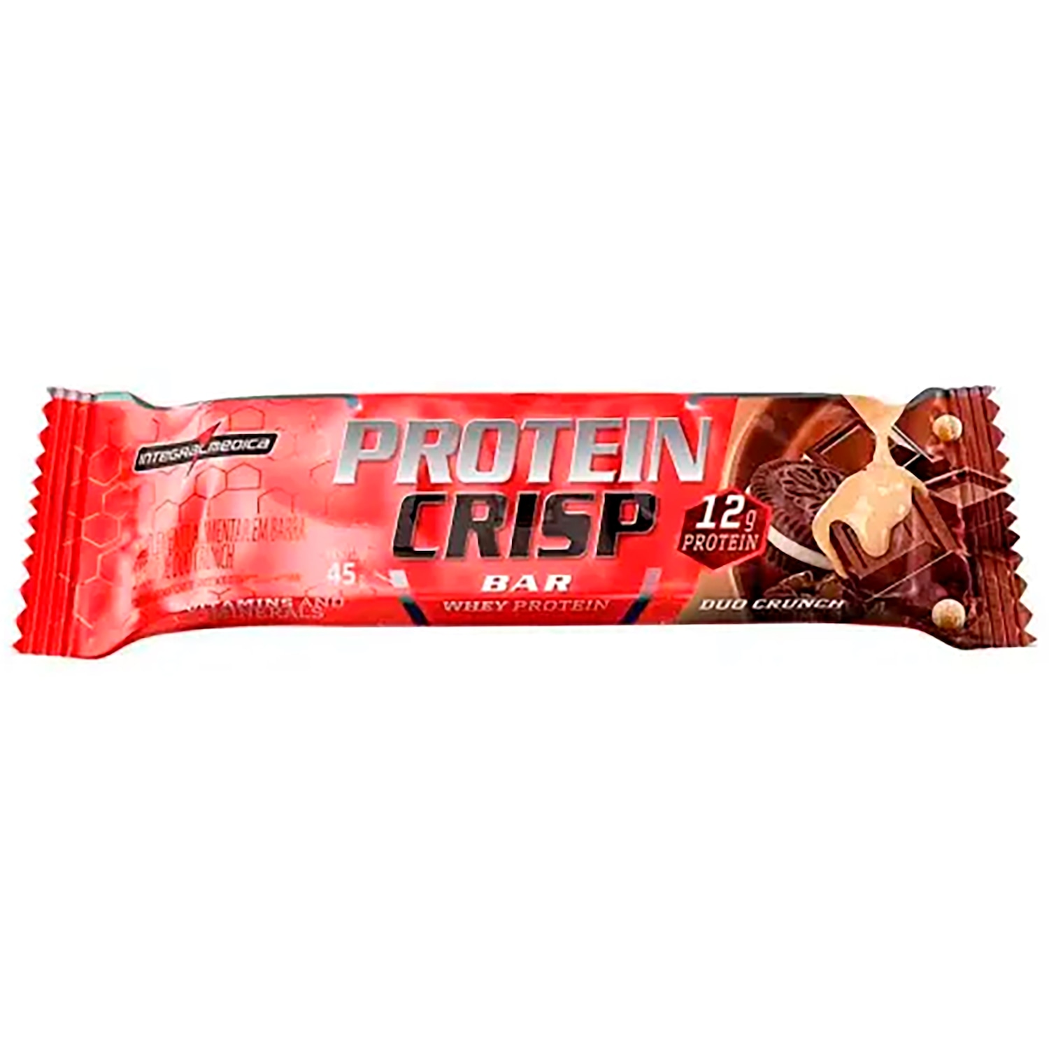 Barra de Proteína Integralmédica Crisp Bar Duo Crunch - 45g - Foto 1