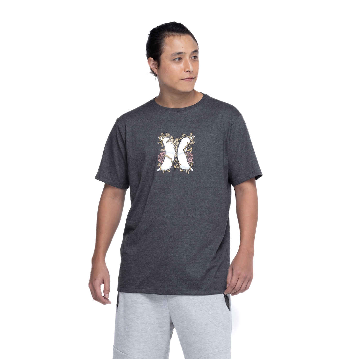 Camiseta Masculina Hurley Manga Curta Silk Hard Icon - Foto 2