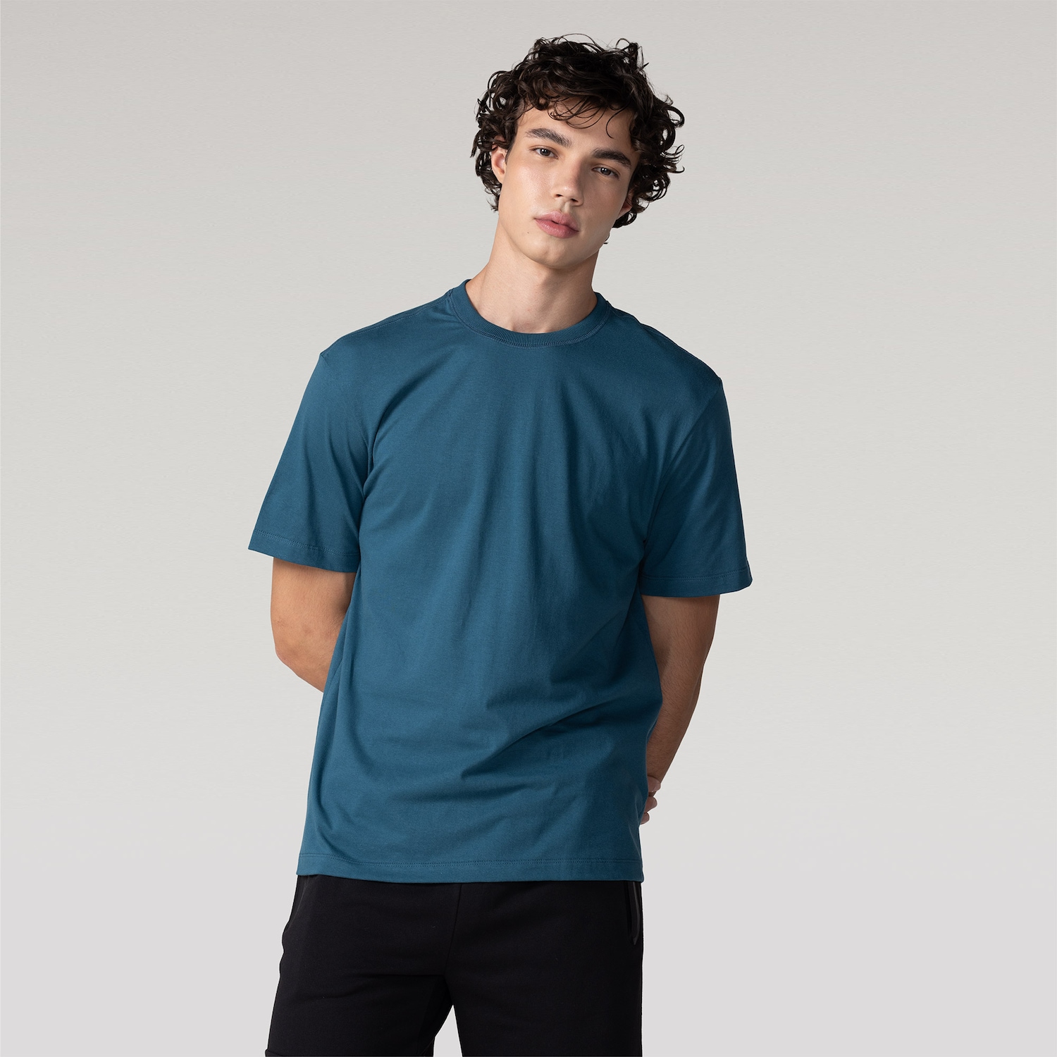 Camiseta Masculina Oxer Manga Curta Recorte nas Costas - Foto 2
