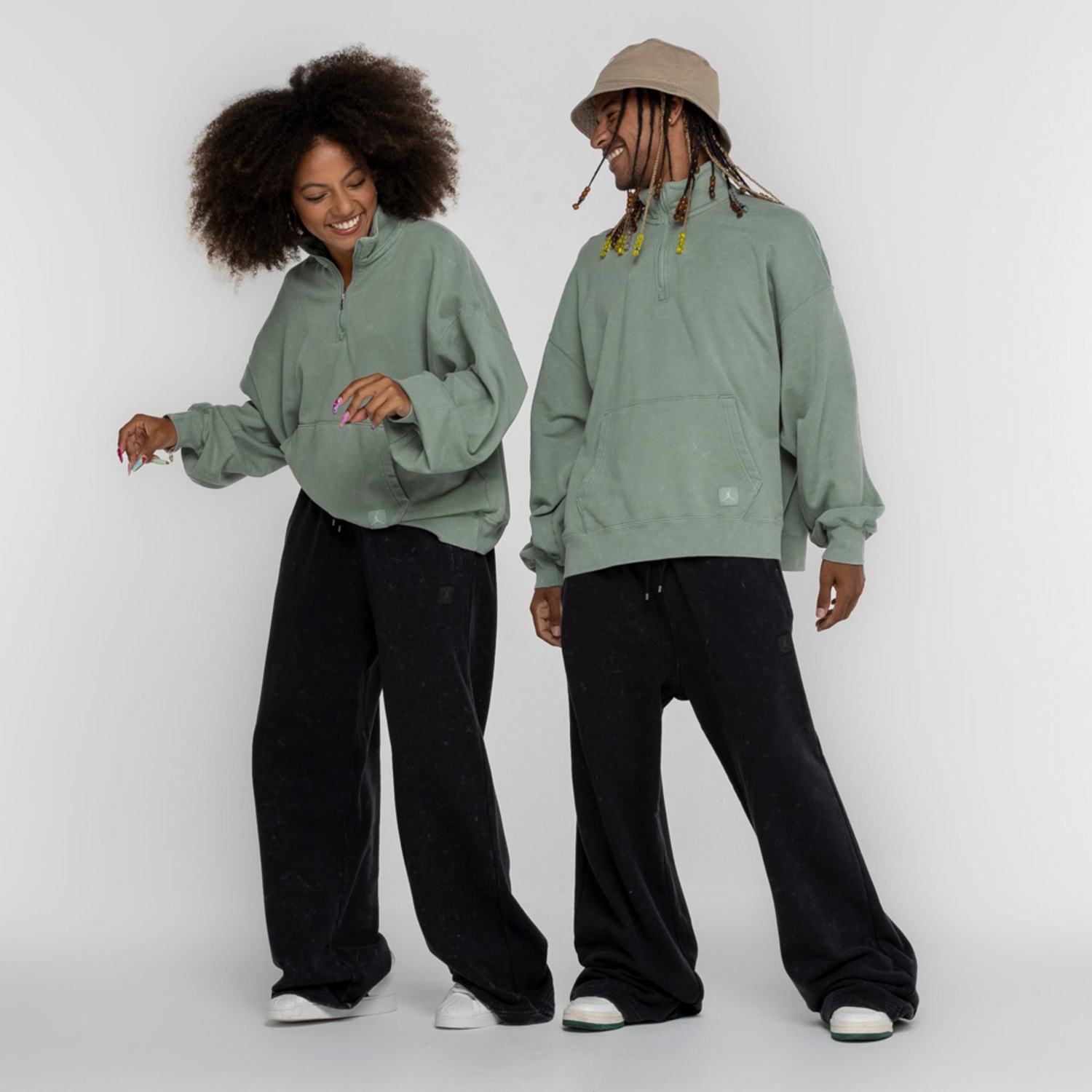 Calça Nike Air Jordan Flight Fleece Washed OPN HM - Foto 1