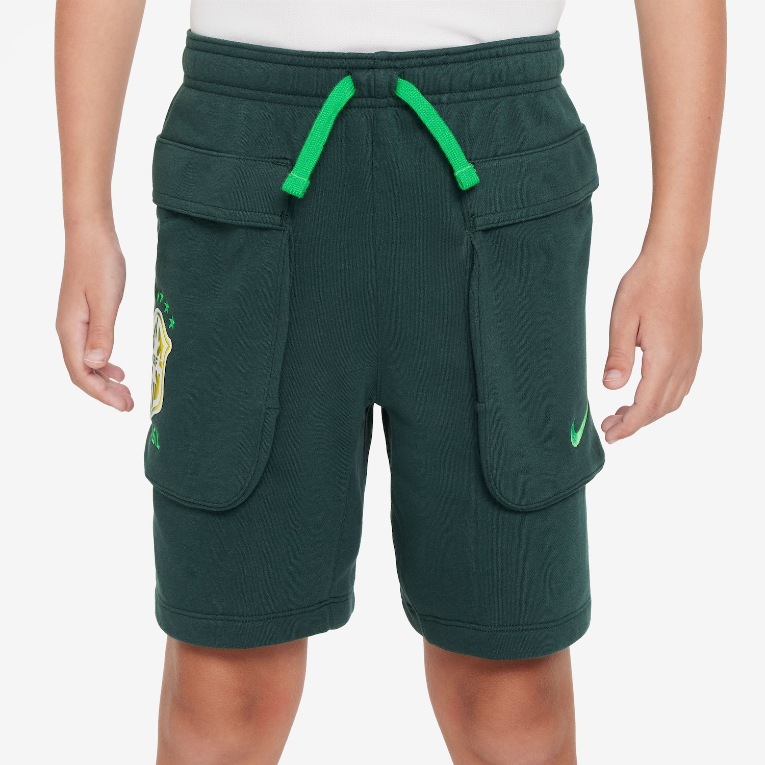 Calção Infantil da Seleção do Brasil CBF Nike Sportswear Club Cargo - Foto 1