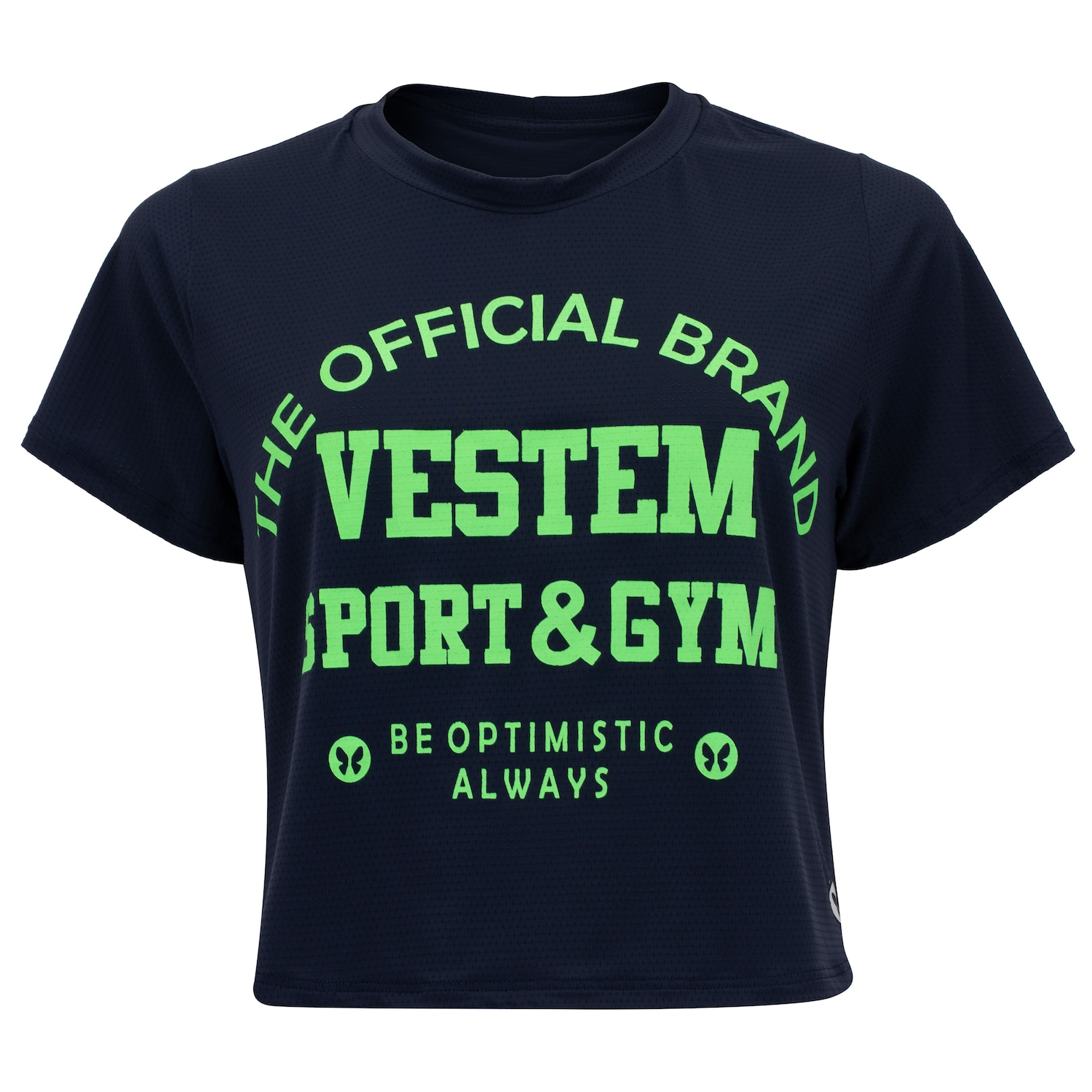 Blusa Cropped Feminina Vestem Manga Curta Dry Fit Vênus - Foto 1