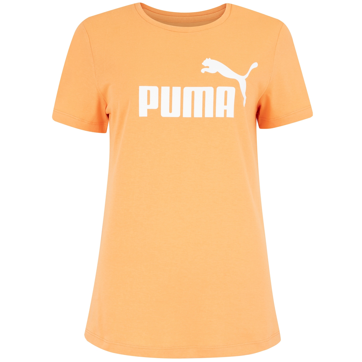 Camiseta Feminina Puma Manga Curta ESS Tee Logo - Foto 1