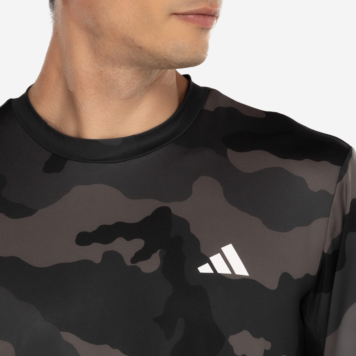 Camiseta Masculina adidas Manga Curta Treino Camuflada - Foto 5