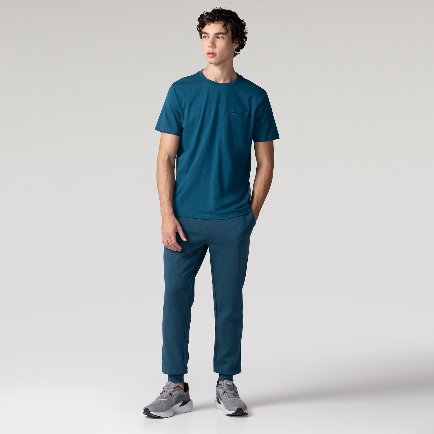 Calça Jogger Masculina Oxer Moletom Bolso - Foto 3