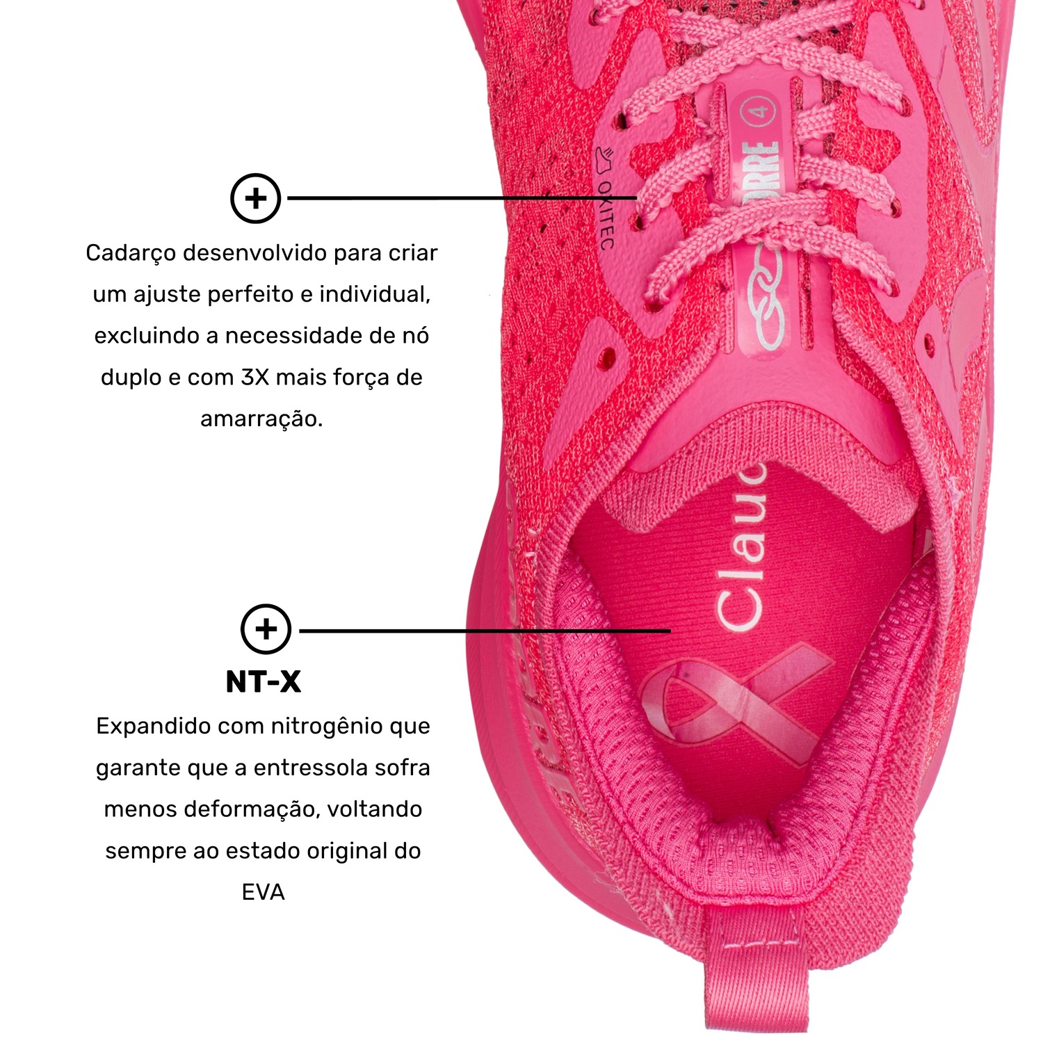 Tênis Olympikus Corre 4 Outubro Rosa Unissex - Foto 5