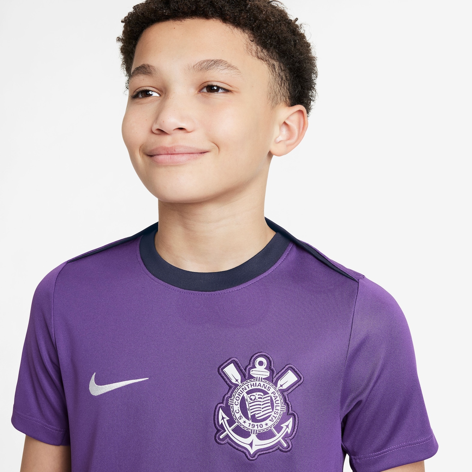 Camisa de Treino do Corinthians 25 Nike Infantil - Foto 3