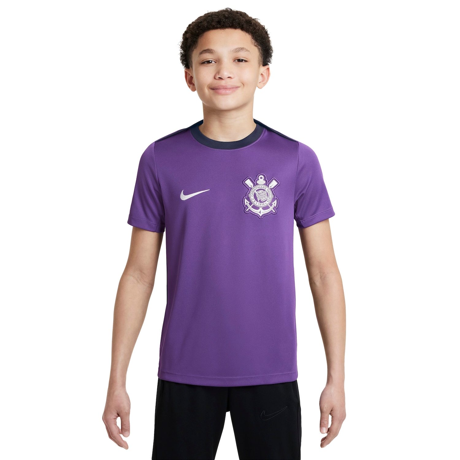 Camisa de Treino do Corinthians 25 Nike Infantil - Foto 1