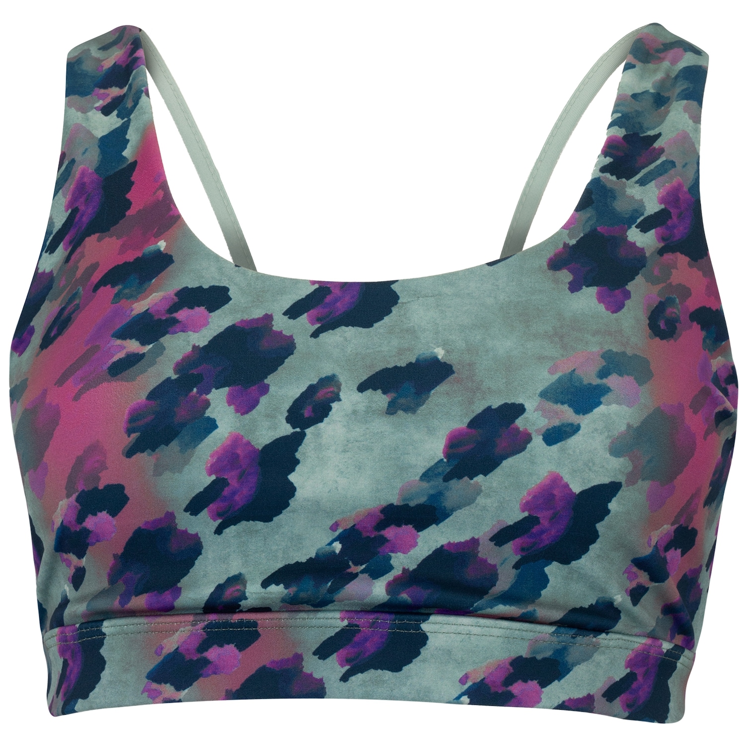 Top Fitness sem Bojo Oxer Média Sustentação Print Animal Color Adulto - Foto 1