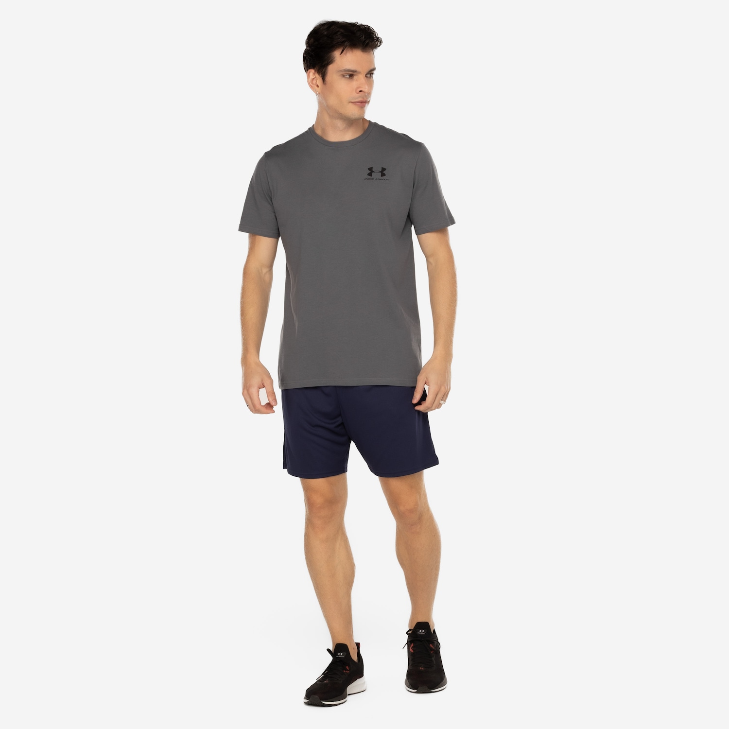 Camiseta Masculina Under Armour Manga Curta Sportstyle Left Chest - Foto 4