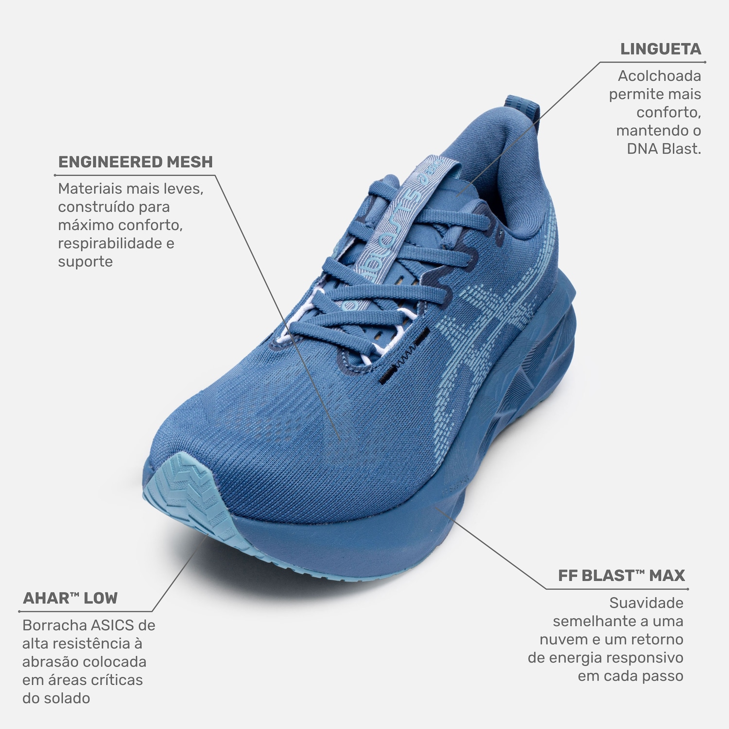 Tênis Masculino Asics Novablast 5 - Foto 2