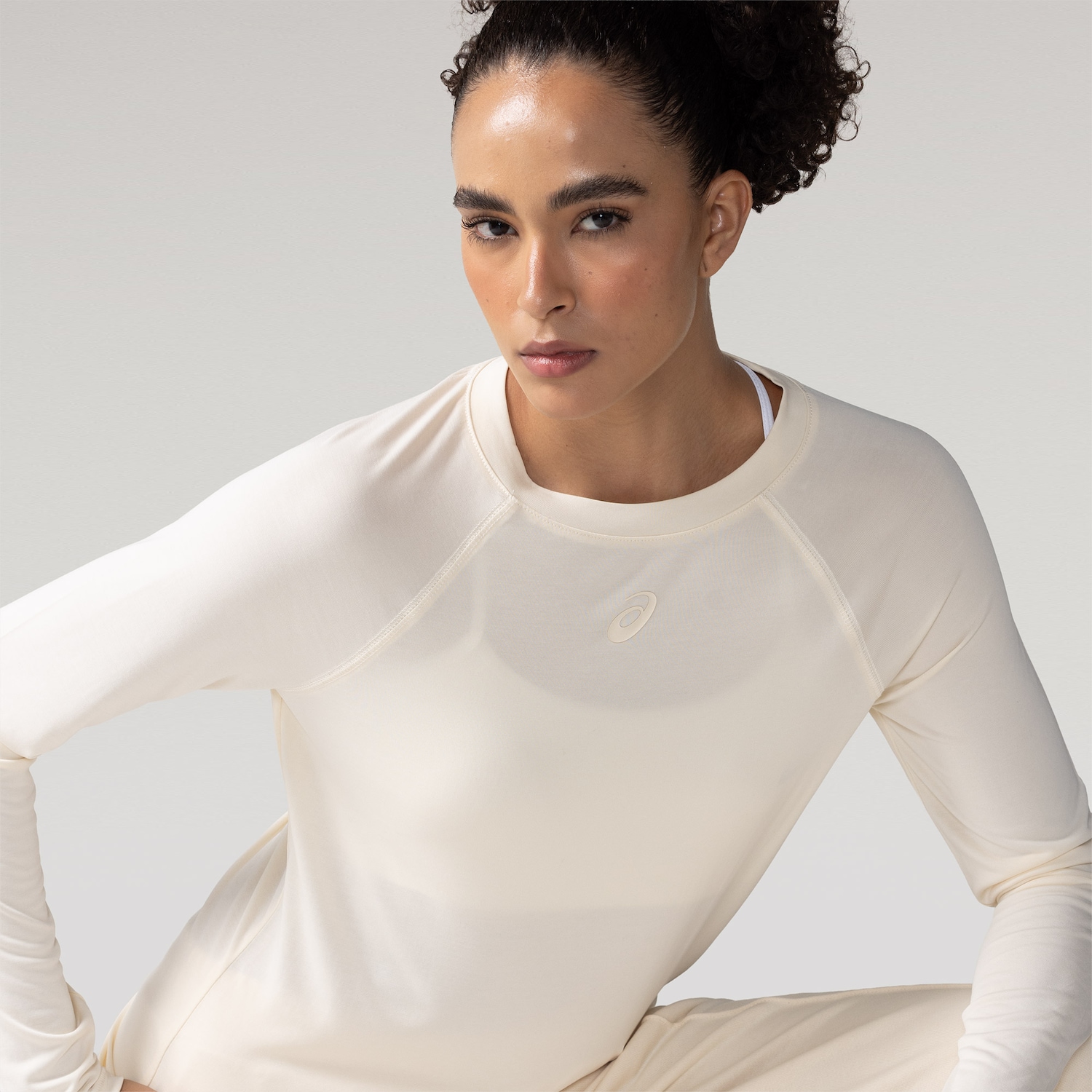 Camiseta Feminina Manga Longa ASICS Soft Casual - Foto 1