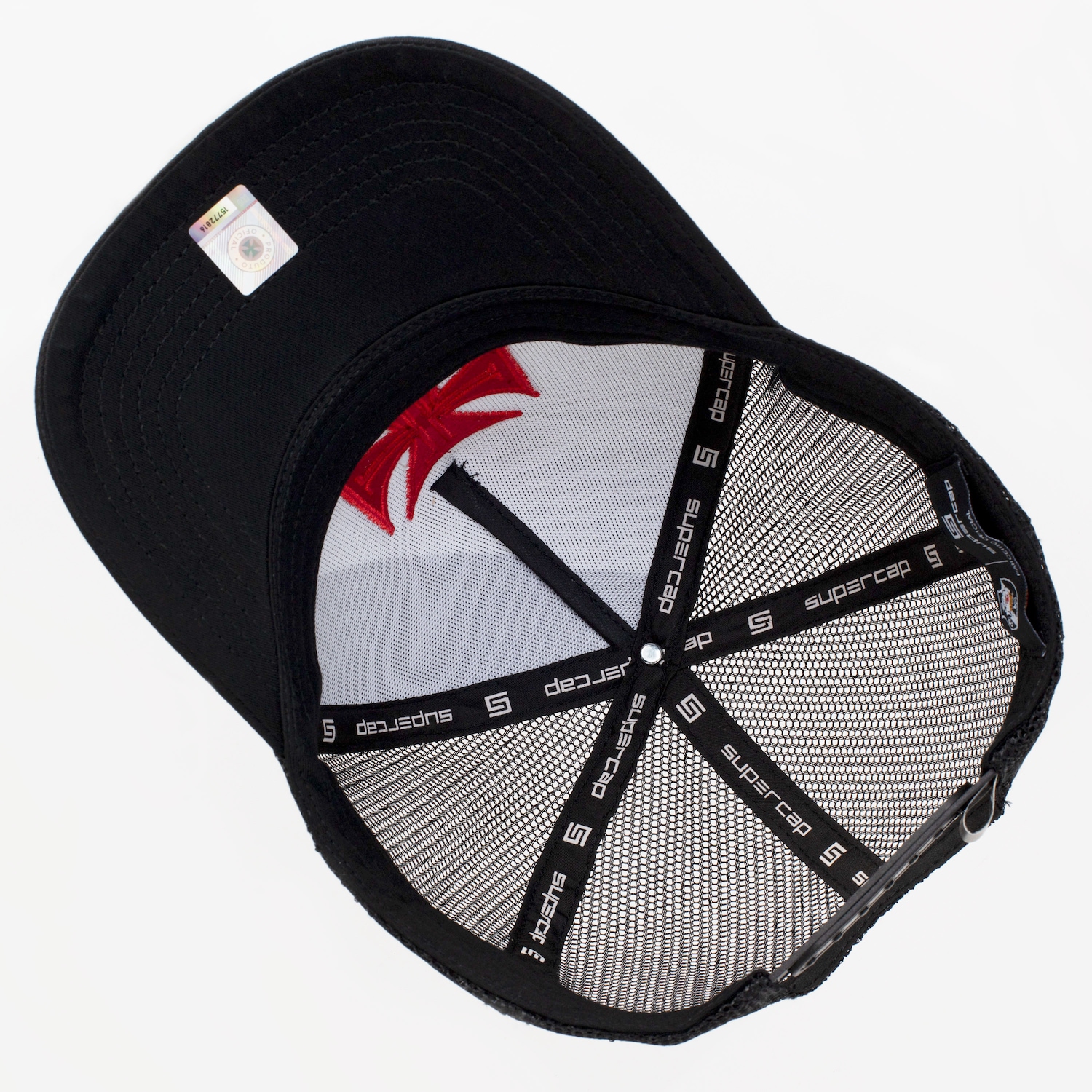 Boné do Vasco da Gama Aba Curva Supercap Trucker Strapback Faixa e Cruz de Malta Adulto - Foto 4