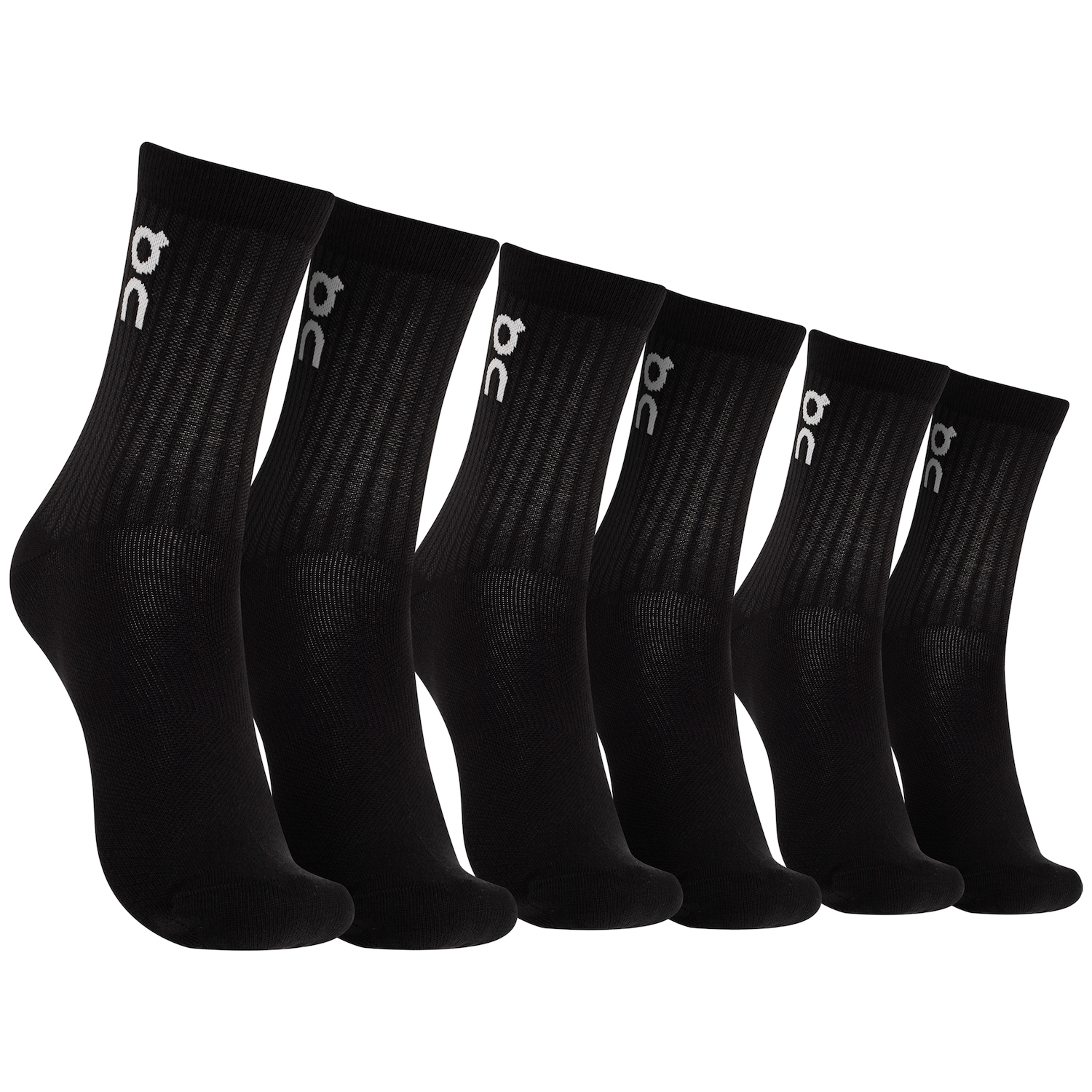 Kit de Meias Cano Longo On Running Logo Sock High 3 Pares - Foto 1