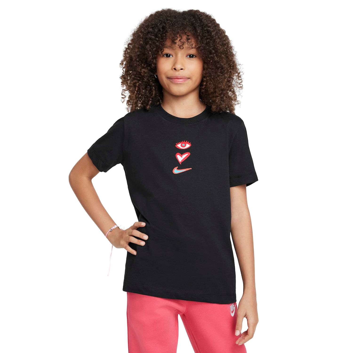 Camiseta Juvenil Nike Manga Curta Sportswear Be Mine - Foto 1
