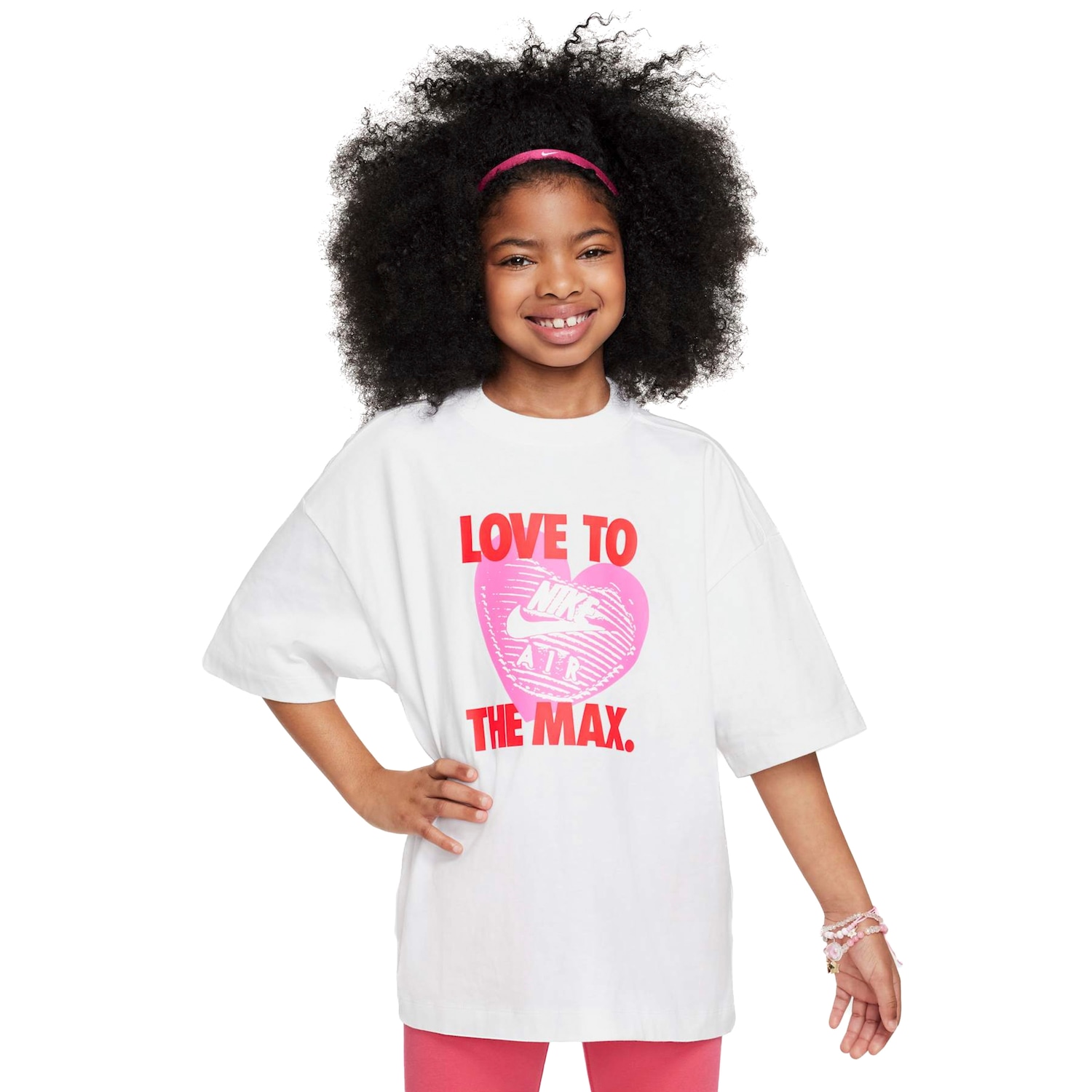 Camiseta Nike Sportswear Heart Infantil - Foto 1