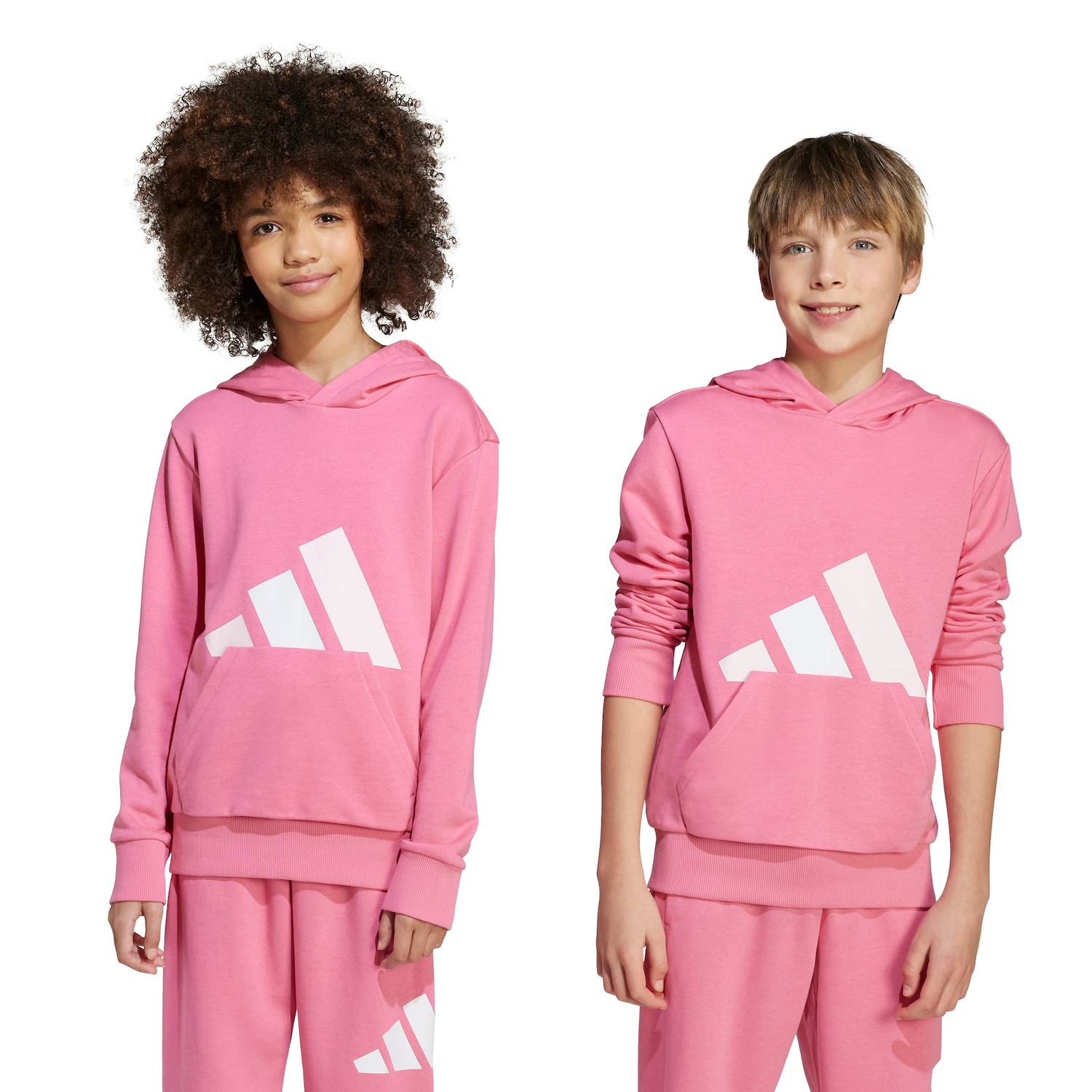 Blusa de Moletom Infantil adidas com Capuz Essentials - Foto 1