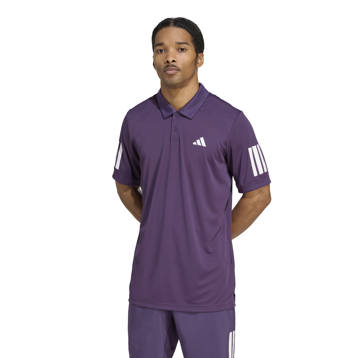 Camisa Polo adidas Club 3 Listras - Masculina - Foto 2
